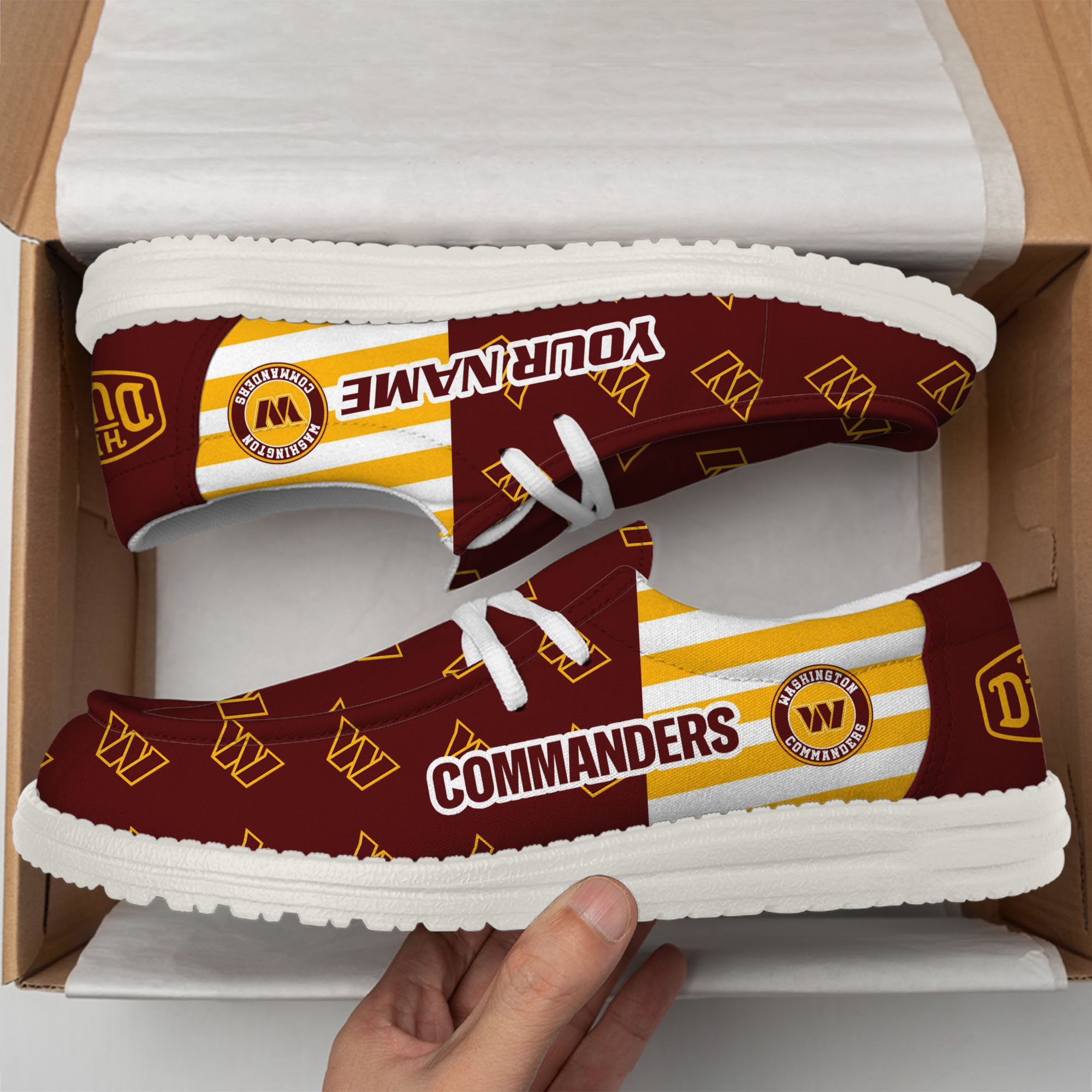 Washington Commanders Personalized Hey Dude Shoes For Men And Women ST5042