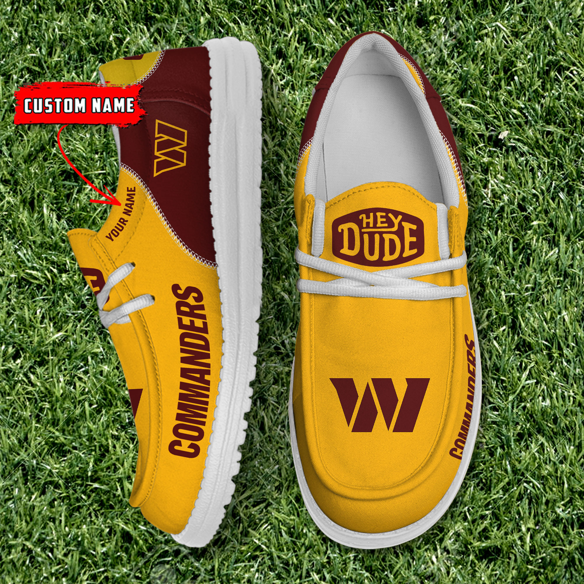 Washington Commanders Personalized Hey Dude Shoes For Men And Women ST5256