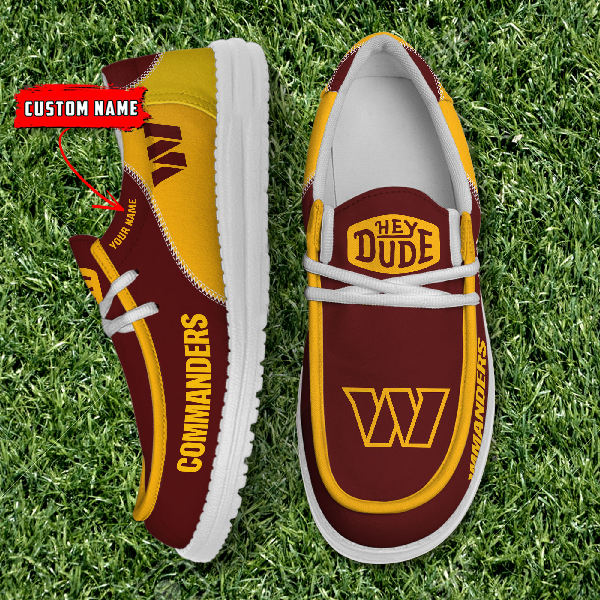 Washington Commanders Personalized Hey Dude Shoes For Men And Women ST5352