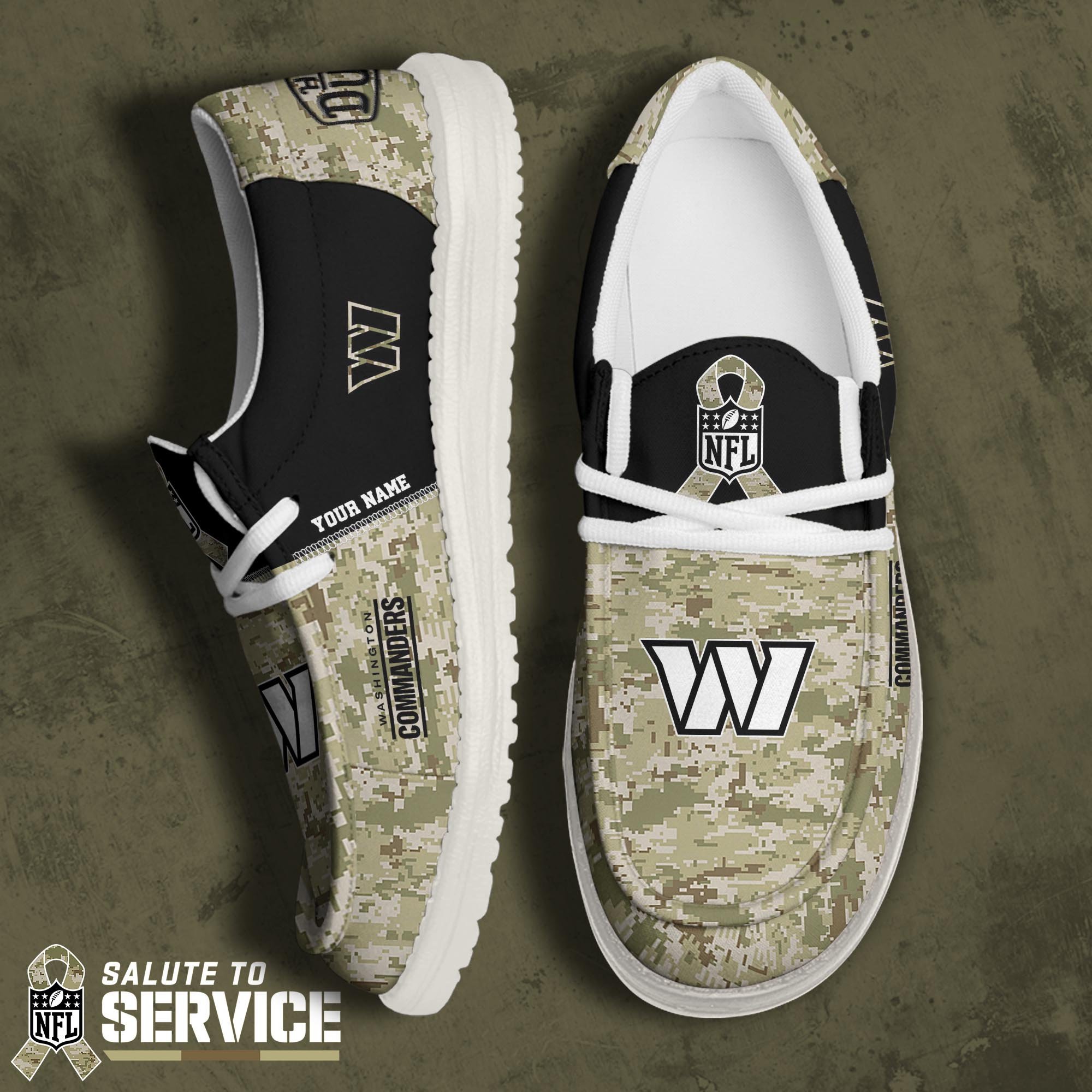 Washington Commanders Personalized Hey Dude Shoes For Men And Women ST8639