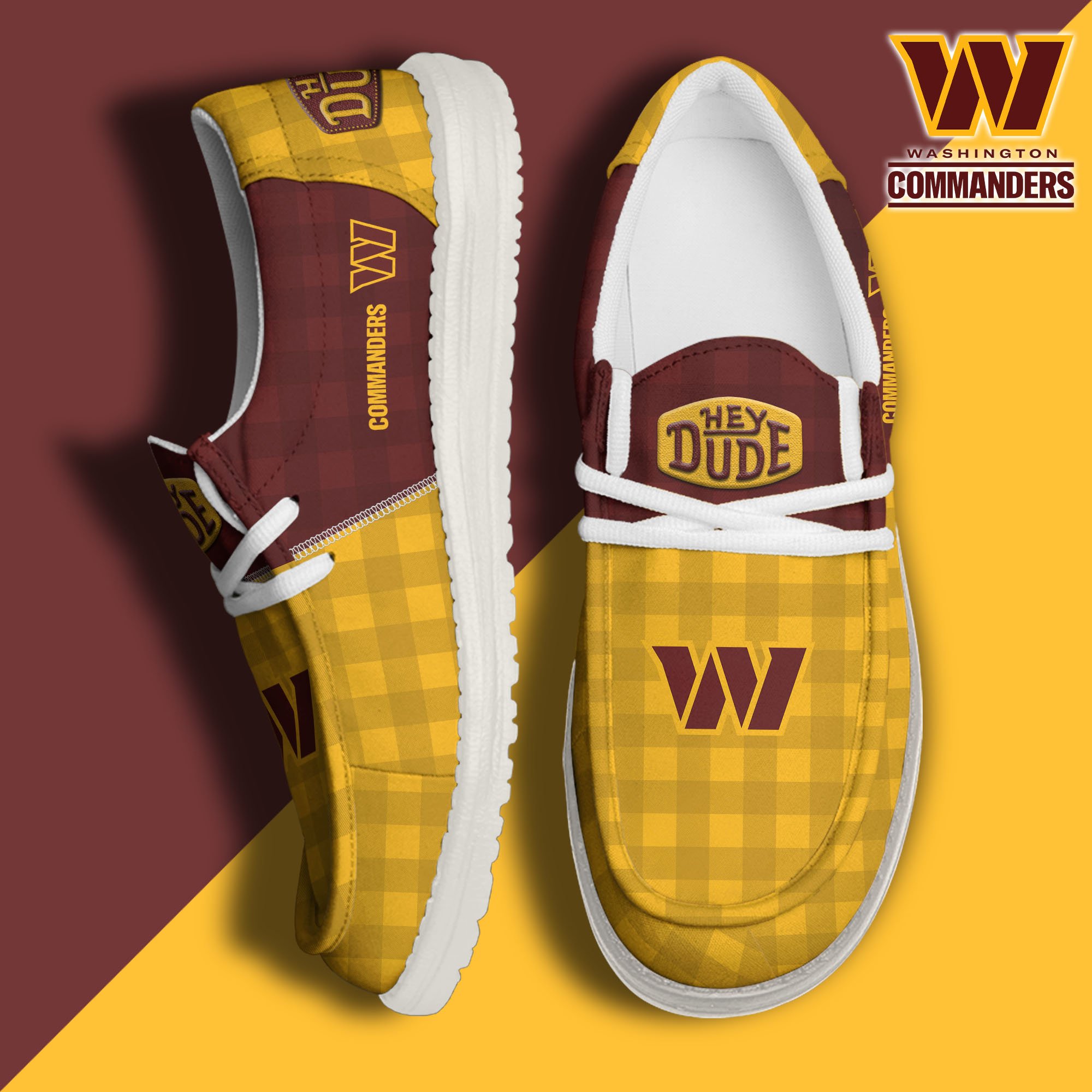 Washington Commanders Personalized Hey Dude Shoes For Men And Women ST8850