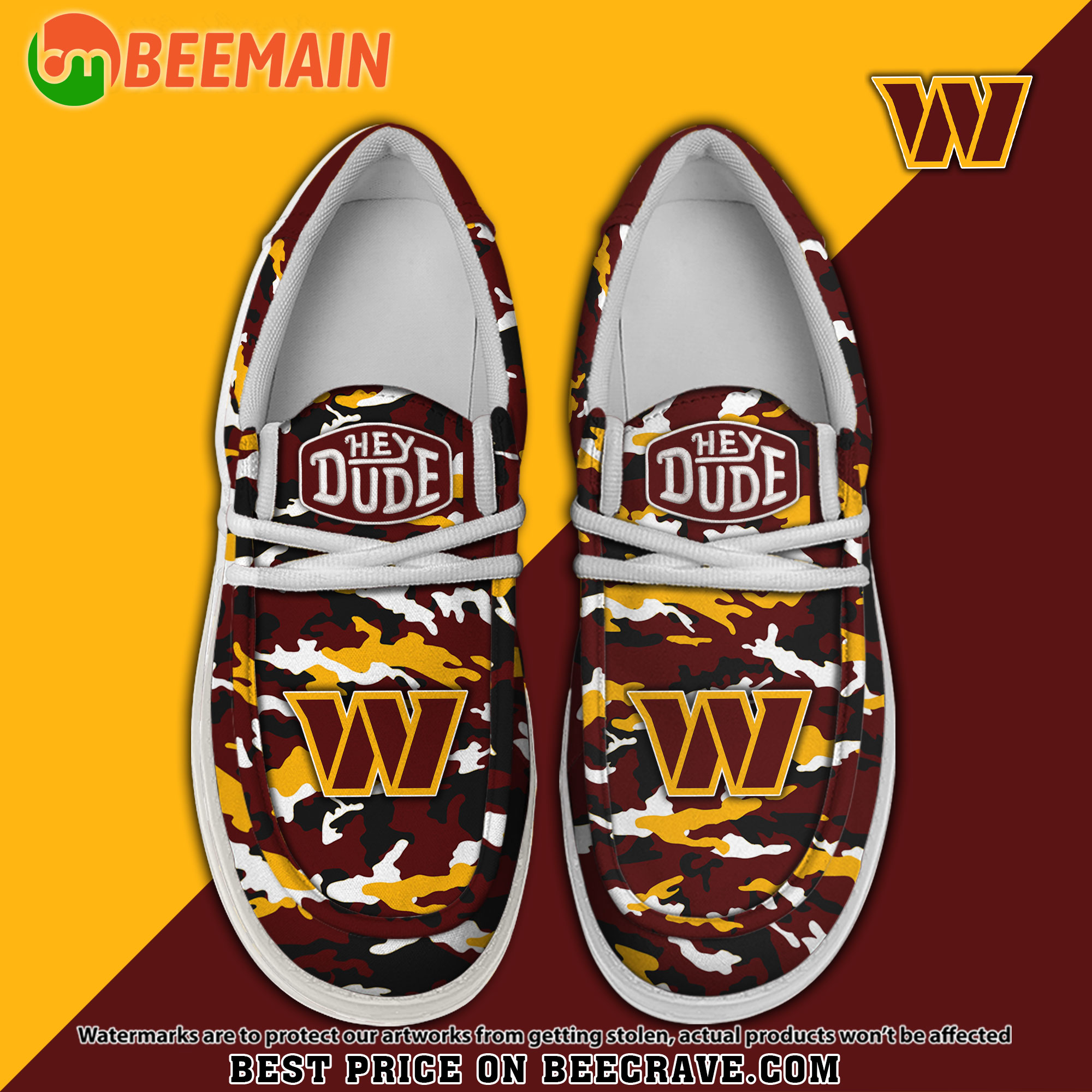 Washington Commanders Personalized Hey Dude Shoes For Men And Women ST9297