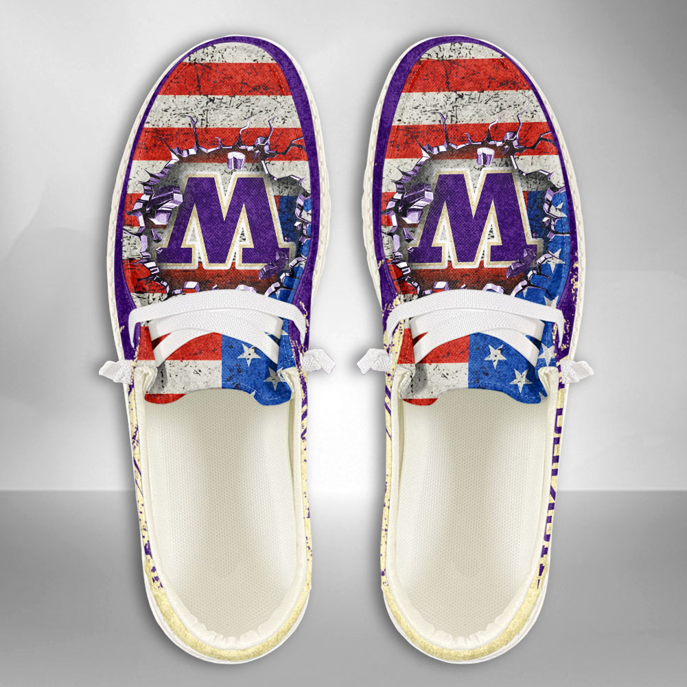 Washington Huskies NCAA Personalized Hey Dude Shoes For Men And Women ST11711