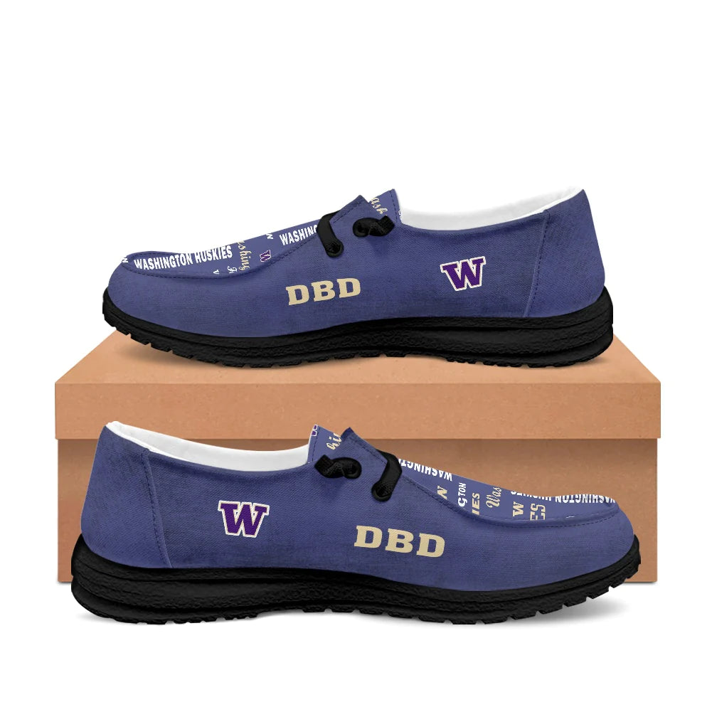 Washington Huskies NCAA Personalized Hey Dude Shoes For Men And Women ST11784