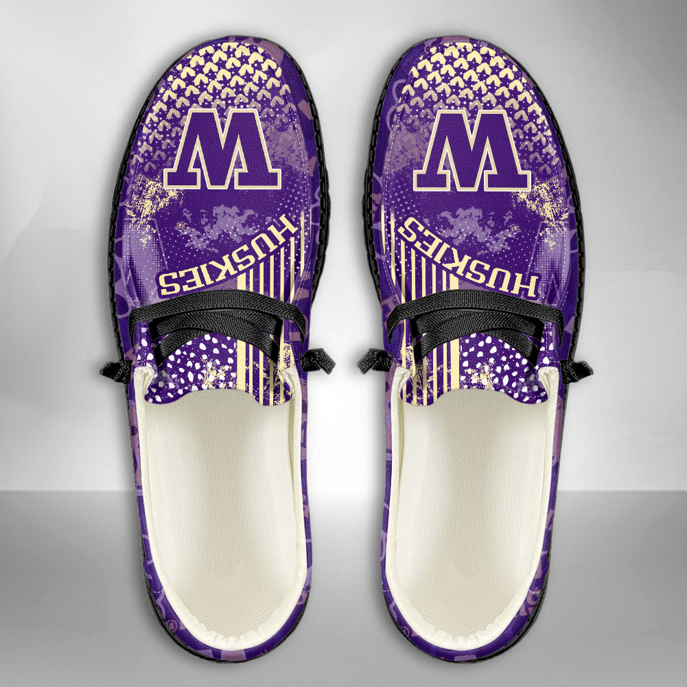 Washington Huskies NCAA Personalized Hey Dude Shoes For Men And Women ST11919