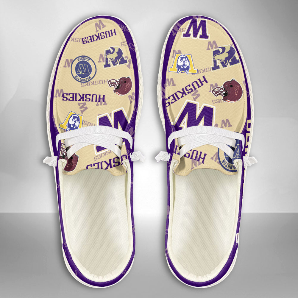 Washington Huskies NCAA Personalized Hey Dude Shoes For Men And Women ST12116