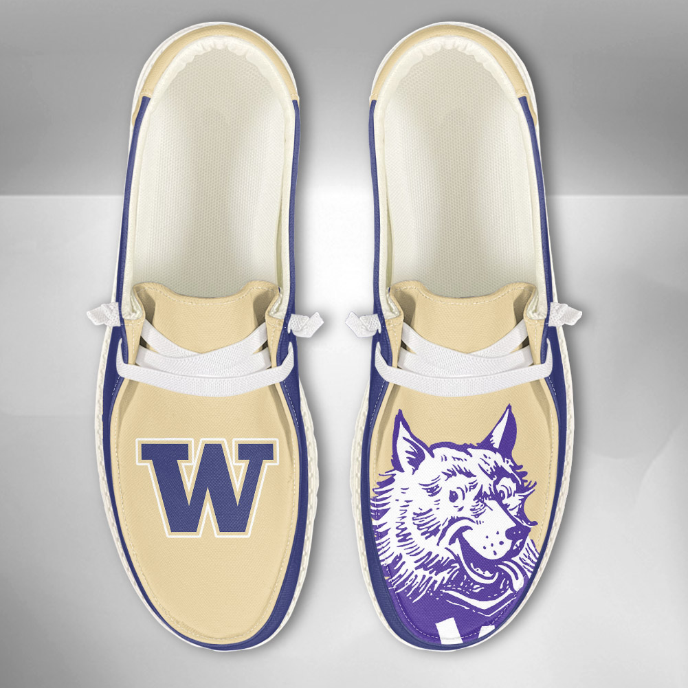 Washington Huskies NCAA Personalized Hey Dude Shoes For Men And Women ST12510