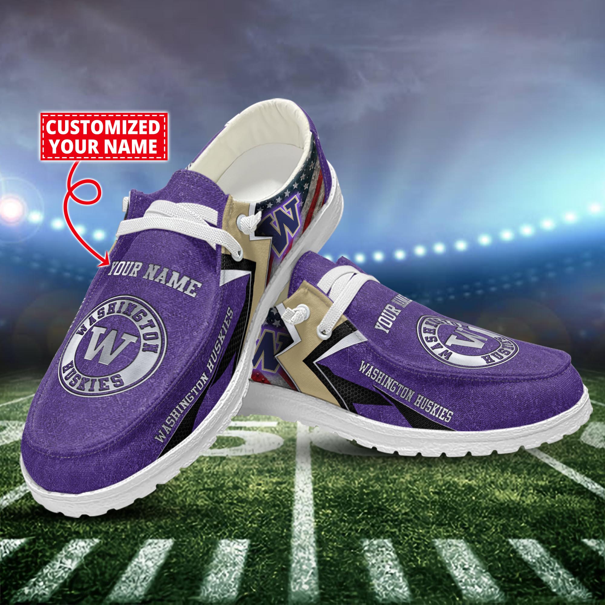 Washington Huskies Personalized Hey Dude Shoes For Men And Women ST15092