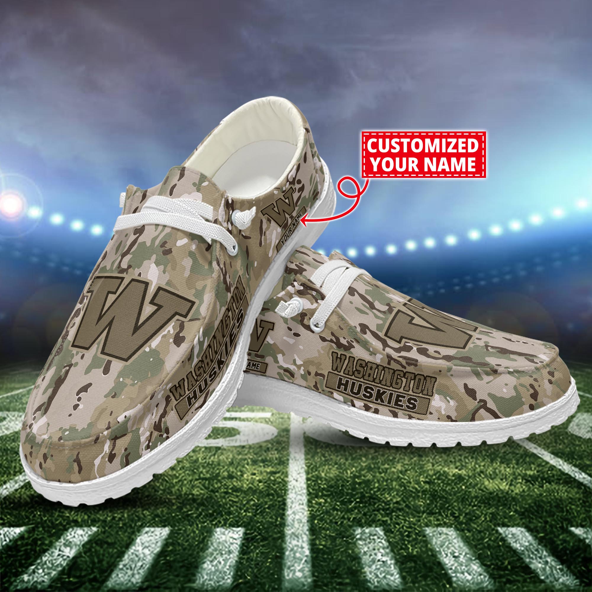 Washington Huskies Personalized Hey Dude Shoes For Men And Women ST15912