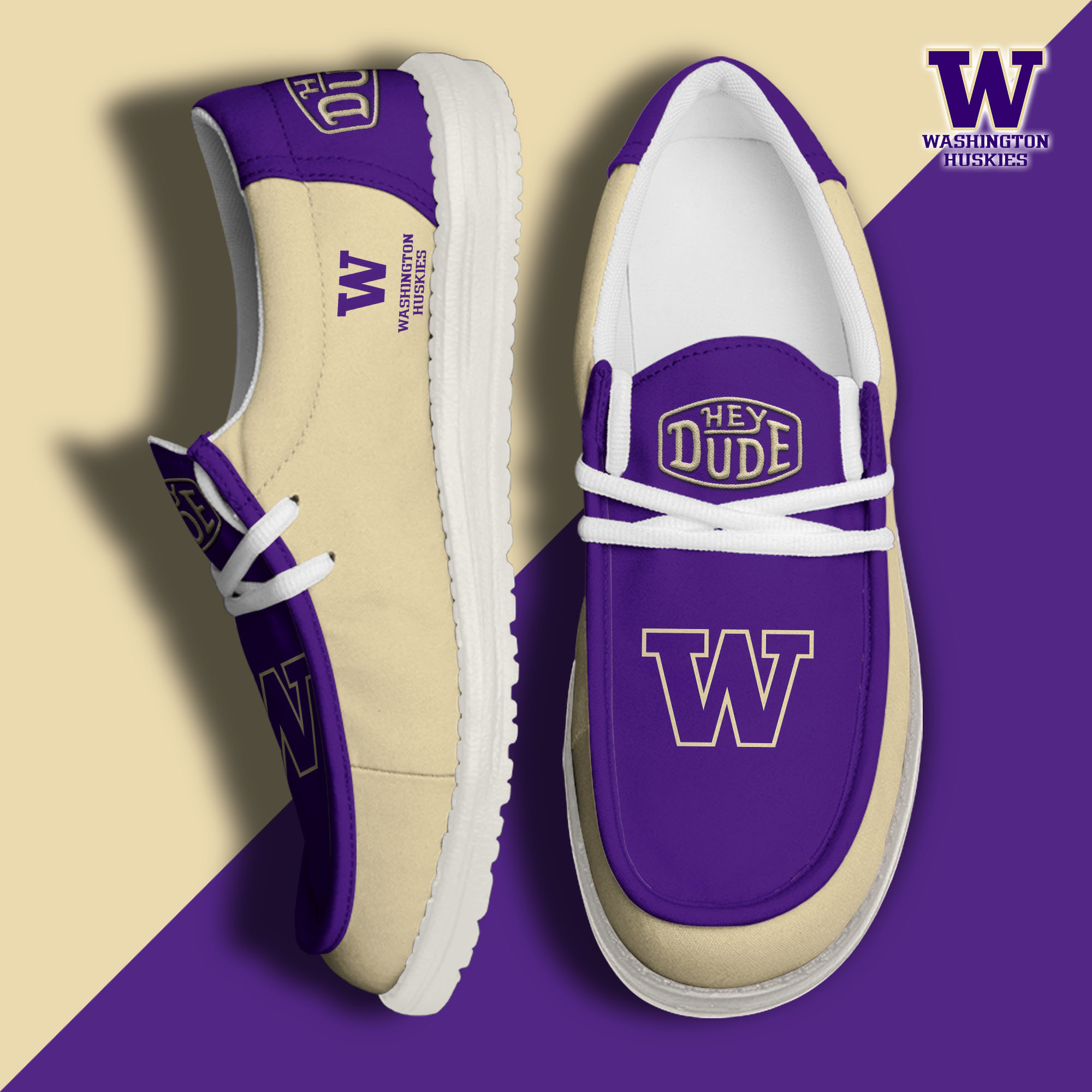 Washington Huskies Personalized Hey Dude Shoes For Men And Women ST4637