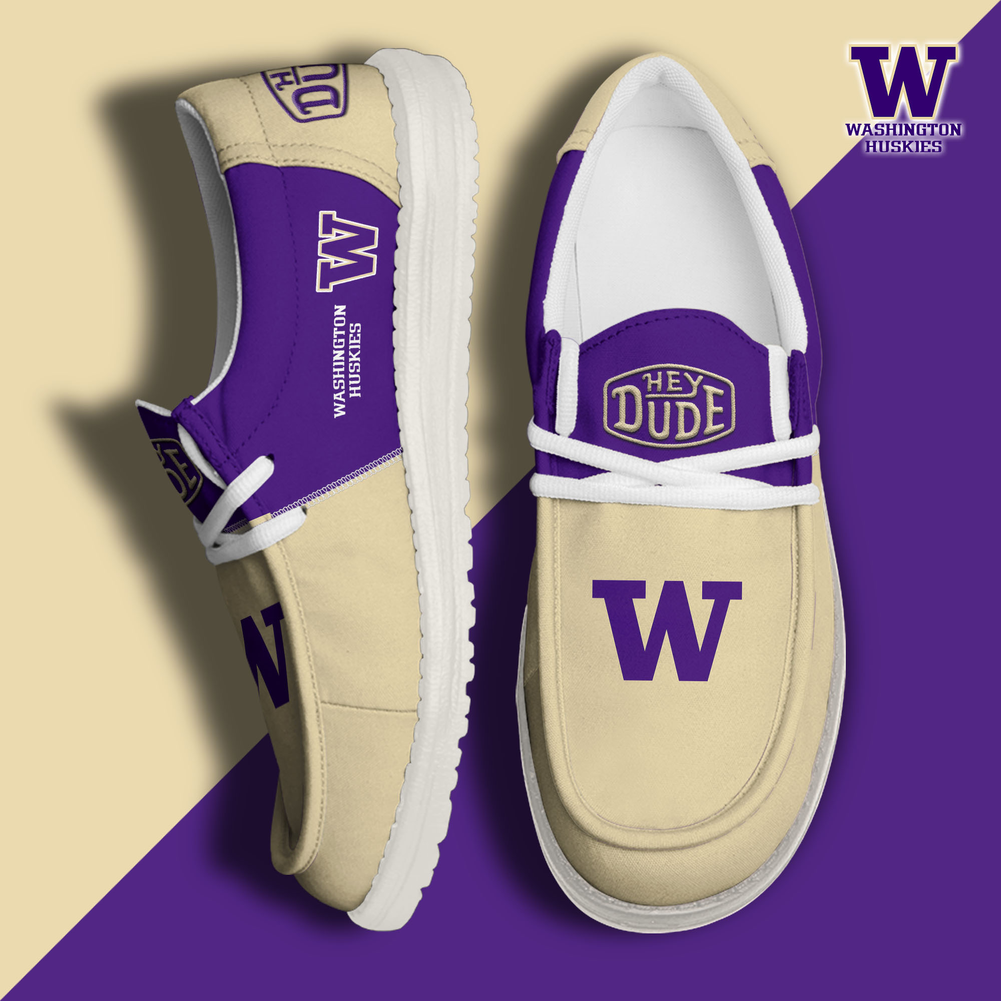 Washington Huskies Personalized Hey Dude Shoes For Men And Women ST4711