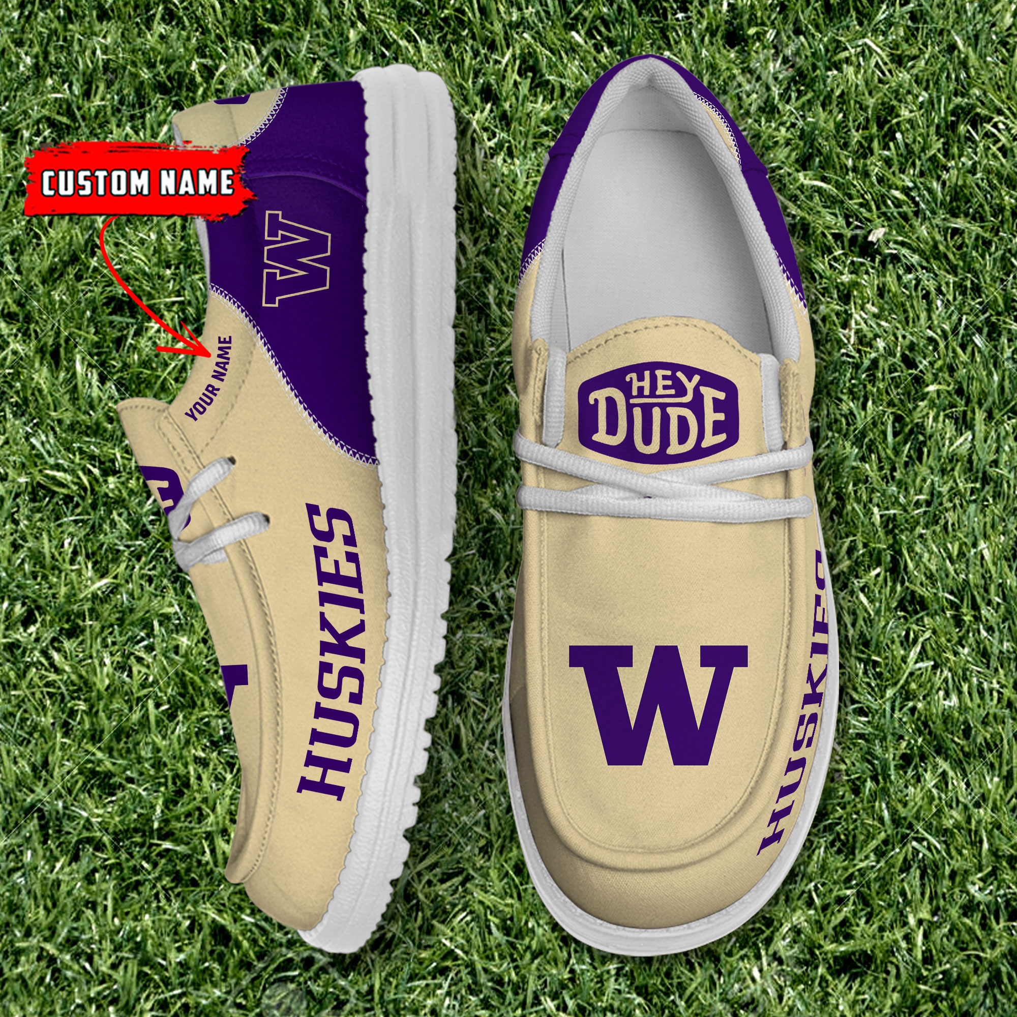 Washington Huskies Personalized Hey Dude Shoes For Men And Women ST5408