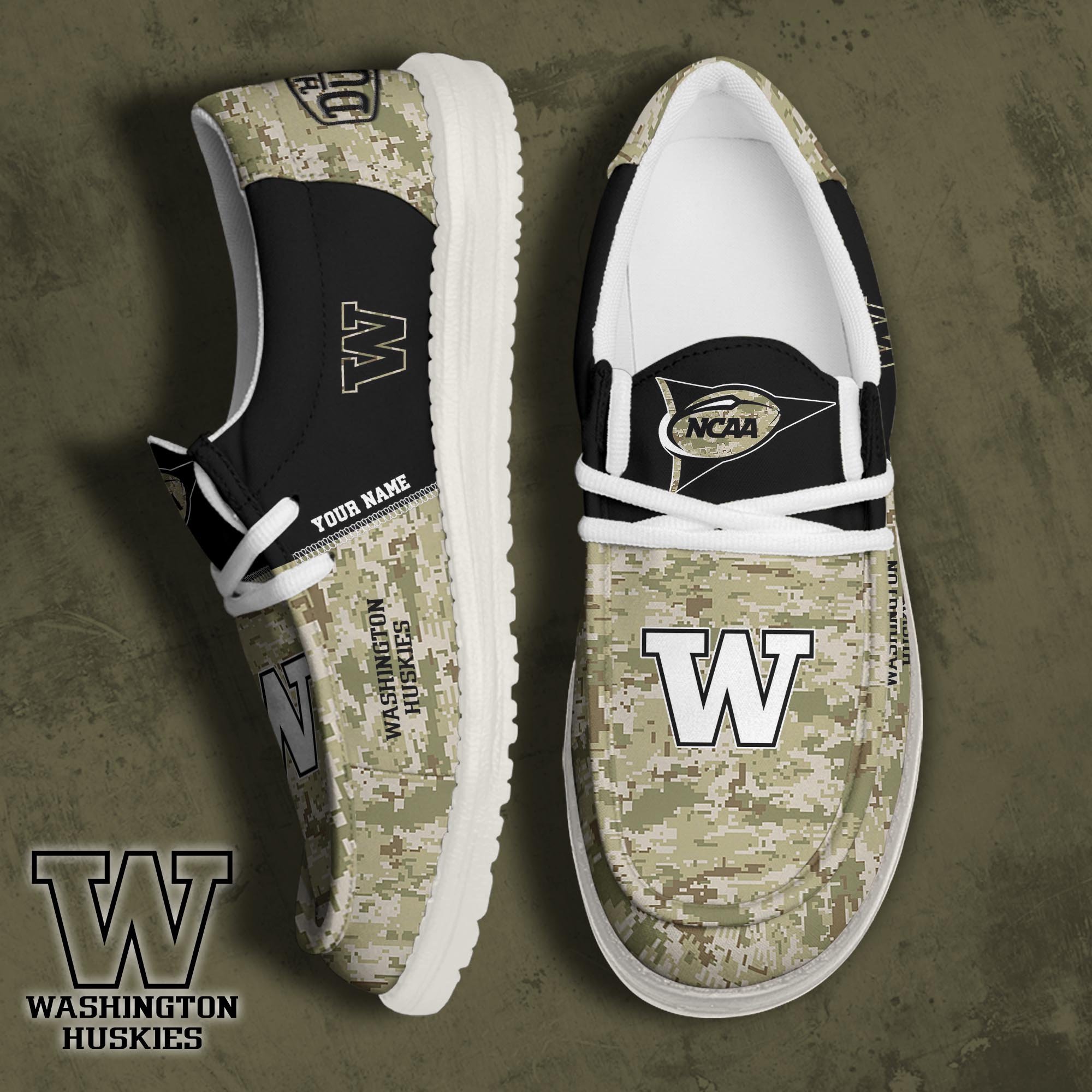 Washington Huskies Personalized Hey Dude Shoes For Men And Women ST6692