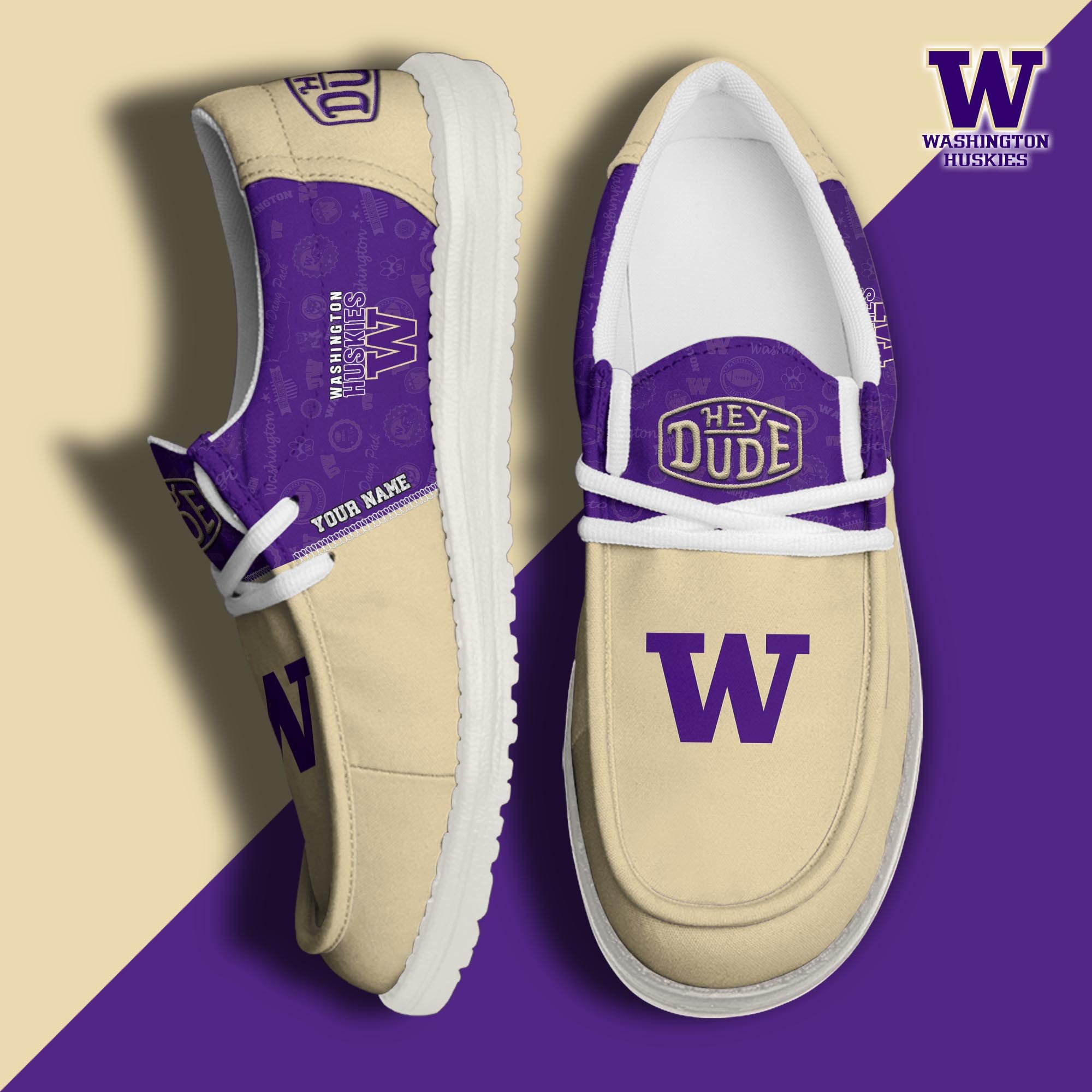Washington Huskies Personalized Hey Dude Shoes For Men And Women ST7123