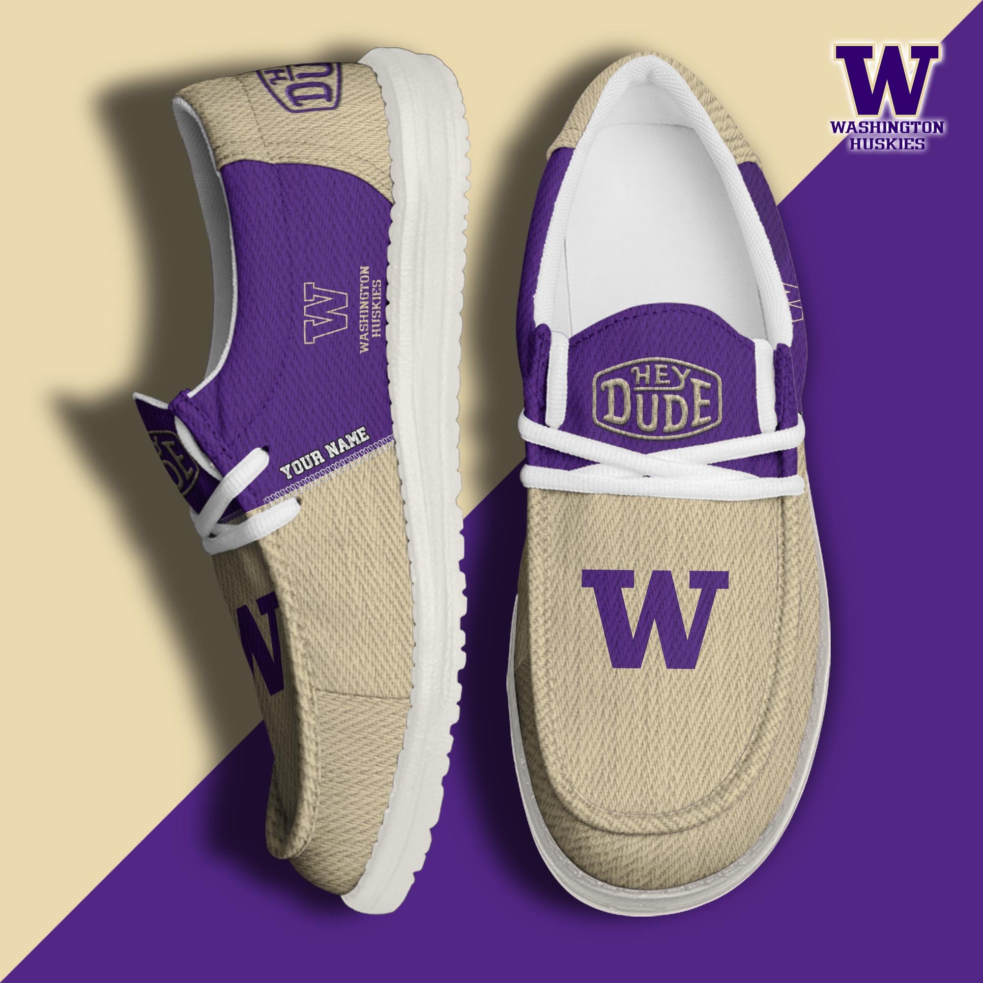 Washington Huskies Personalized Hey Dude Shoes For Men And Women ST7191