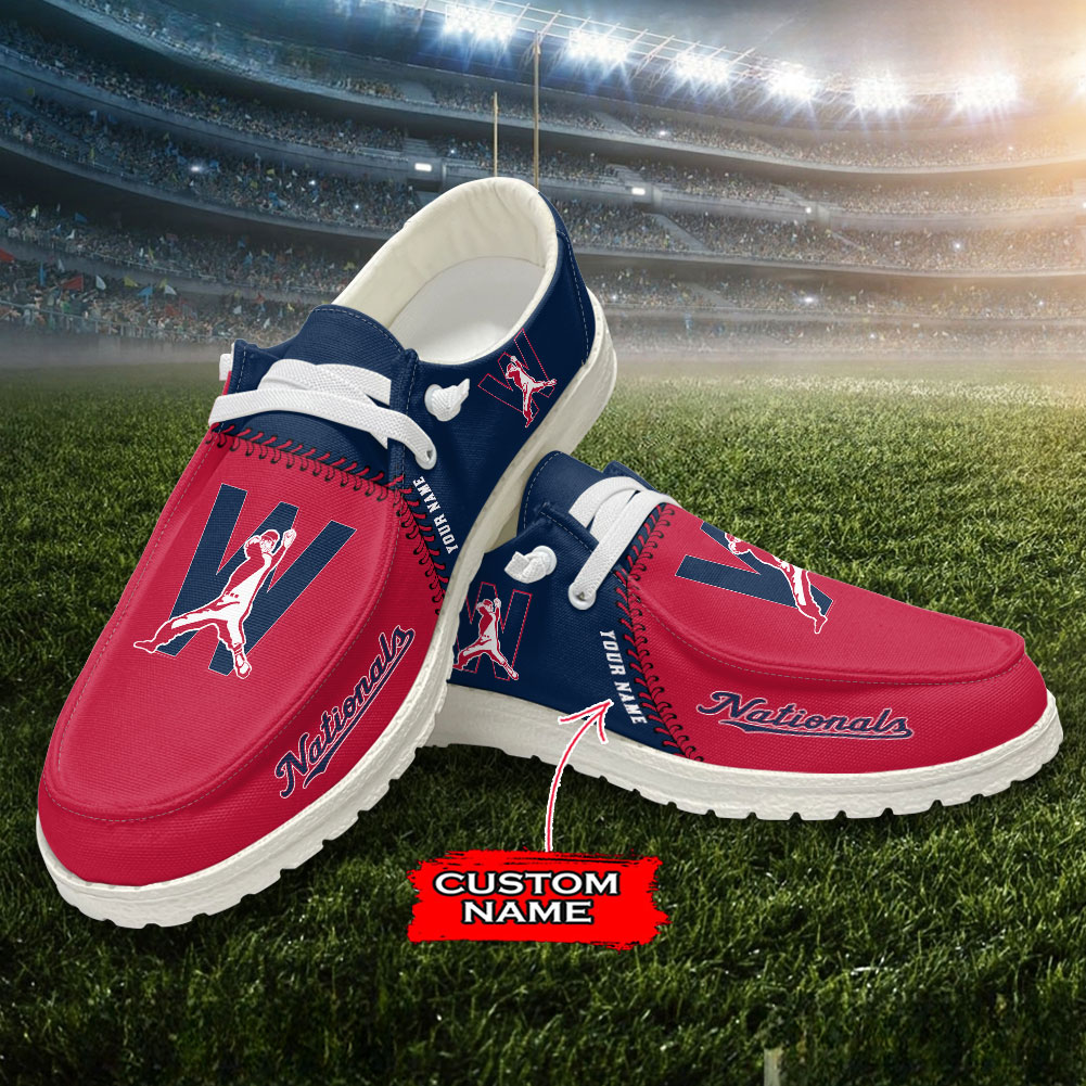 Washington Nationals MLB Personalized Hey Dude Shoes For Men And Women ST5561