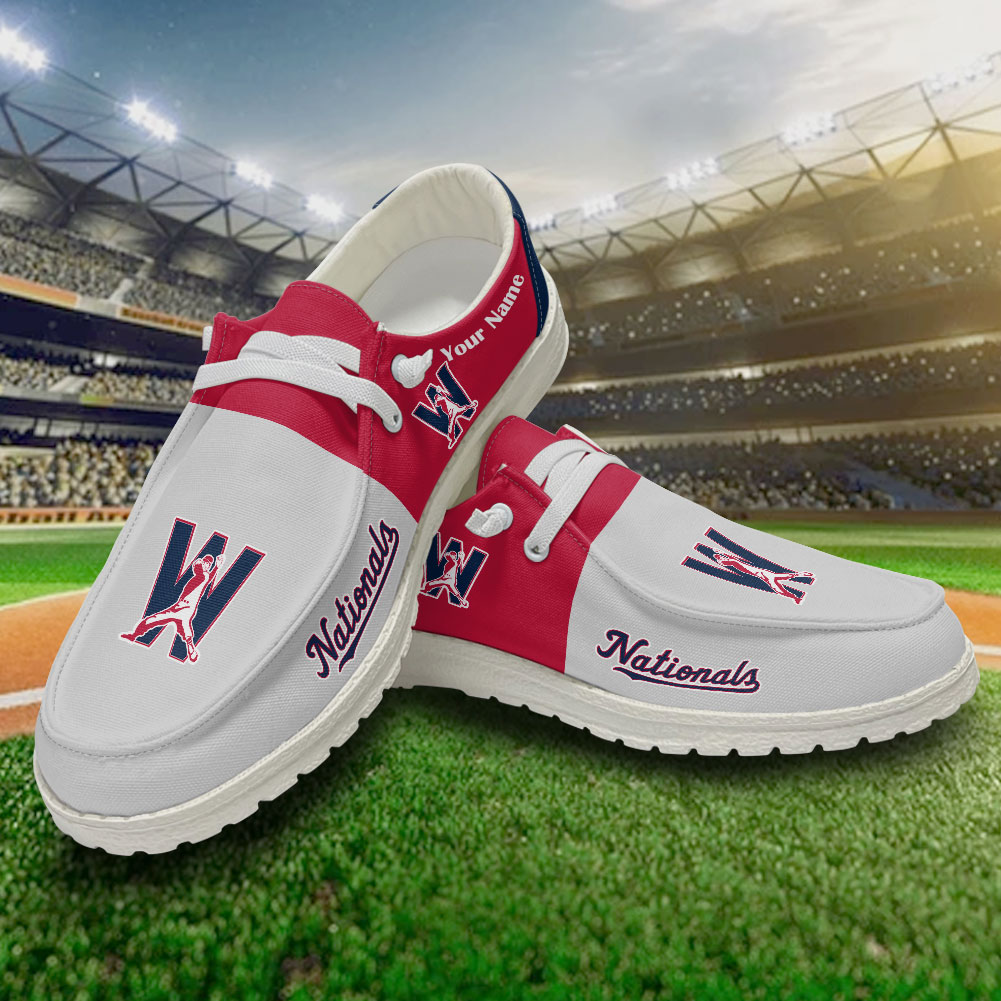 Washington Nationals MLB Personalized Hey Dude Shoes For Men And Women ST5593