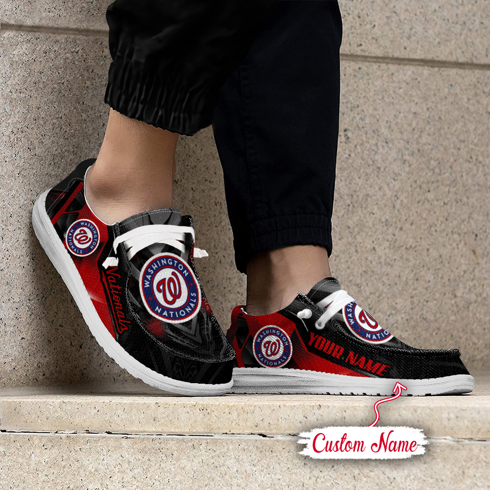 Washington Nationals MLB Personalized Hey Dude Shoes For Men And Women ST5650