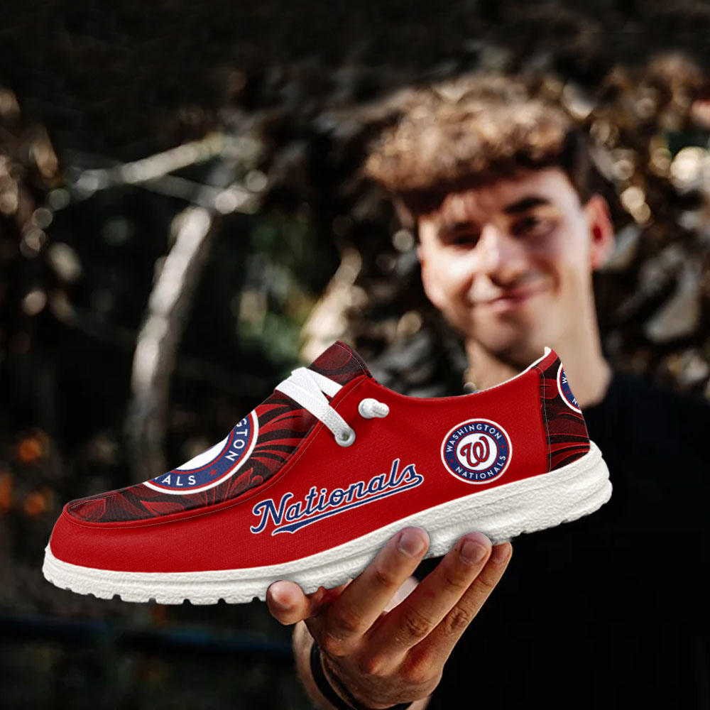 Washington Nationals MLB Personalized Hey Dude Shoes For Men And Women ST5846