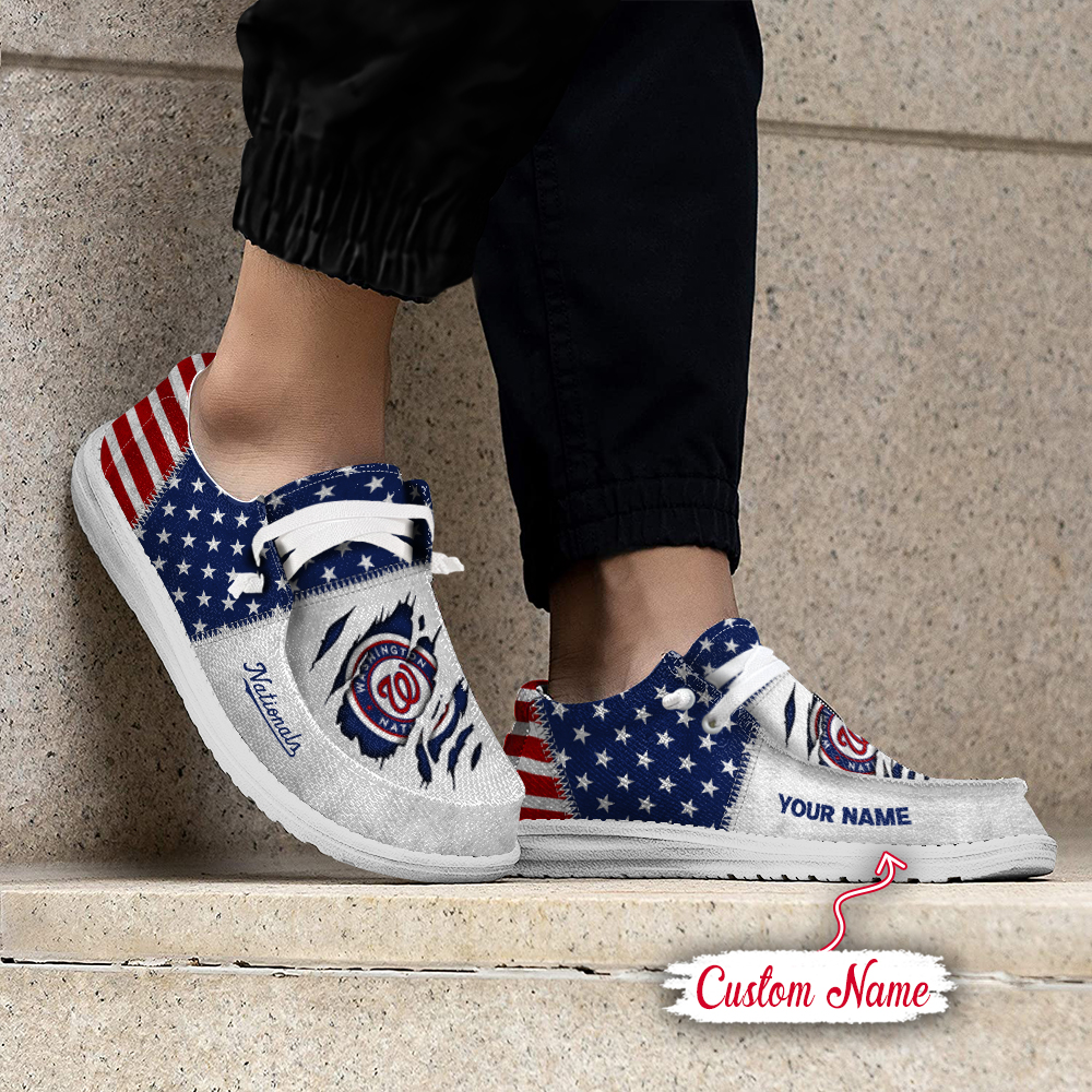 Washington Nationals Personalized Hey Dude Shoes For Men And Women ST10397