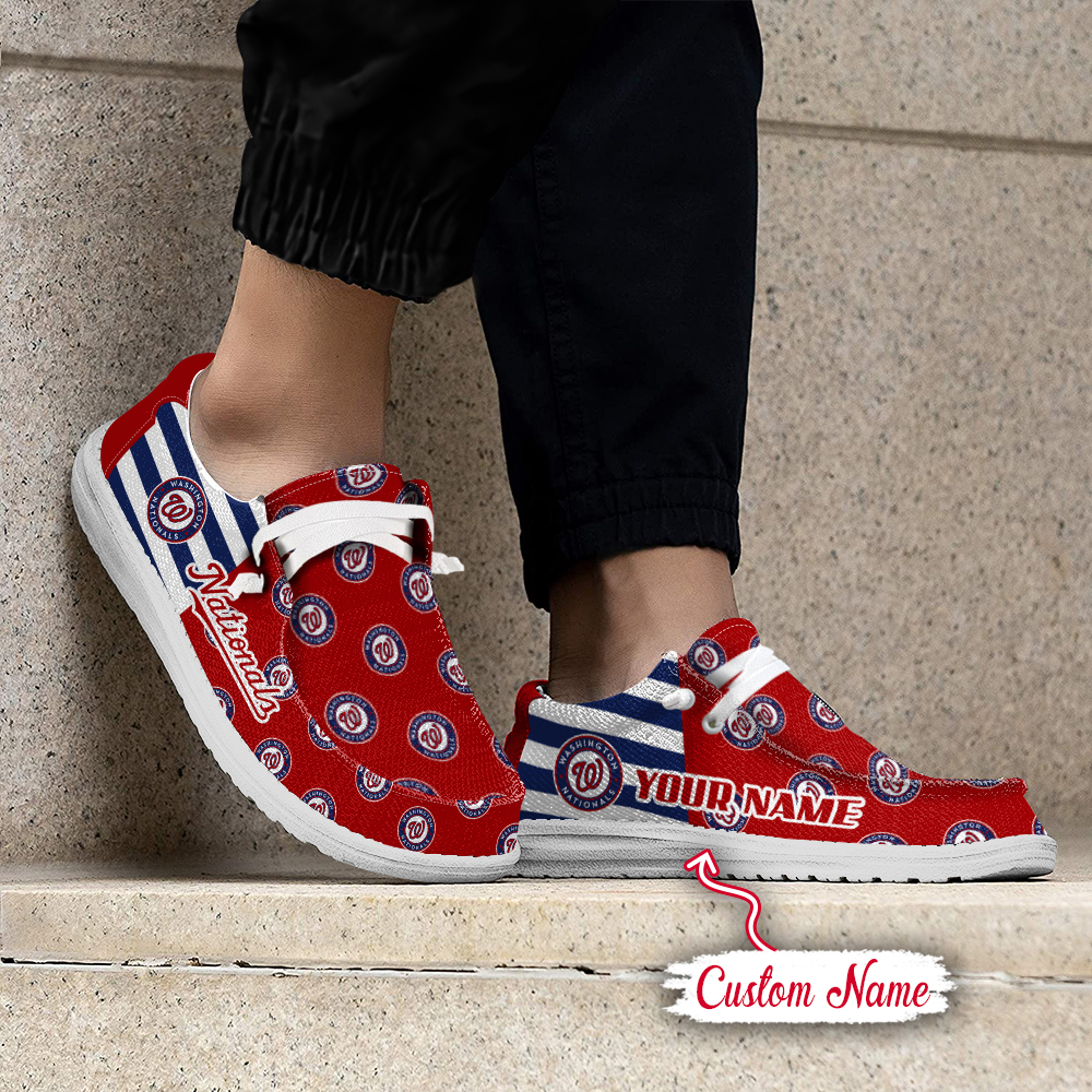 Washington Nationals Personalized Hey Dude Shoes For Men And Women ST10581