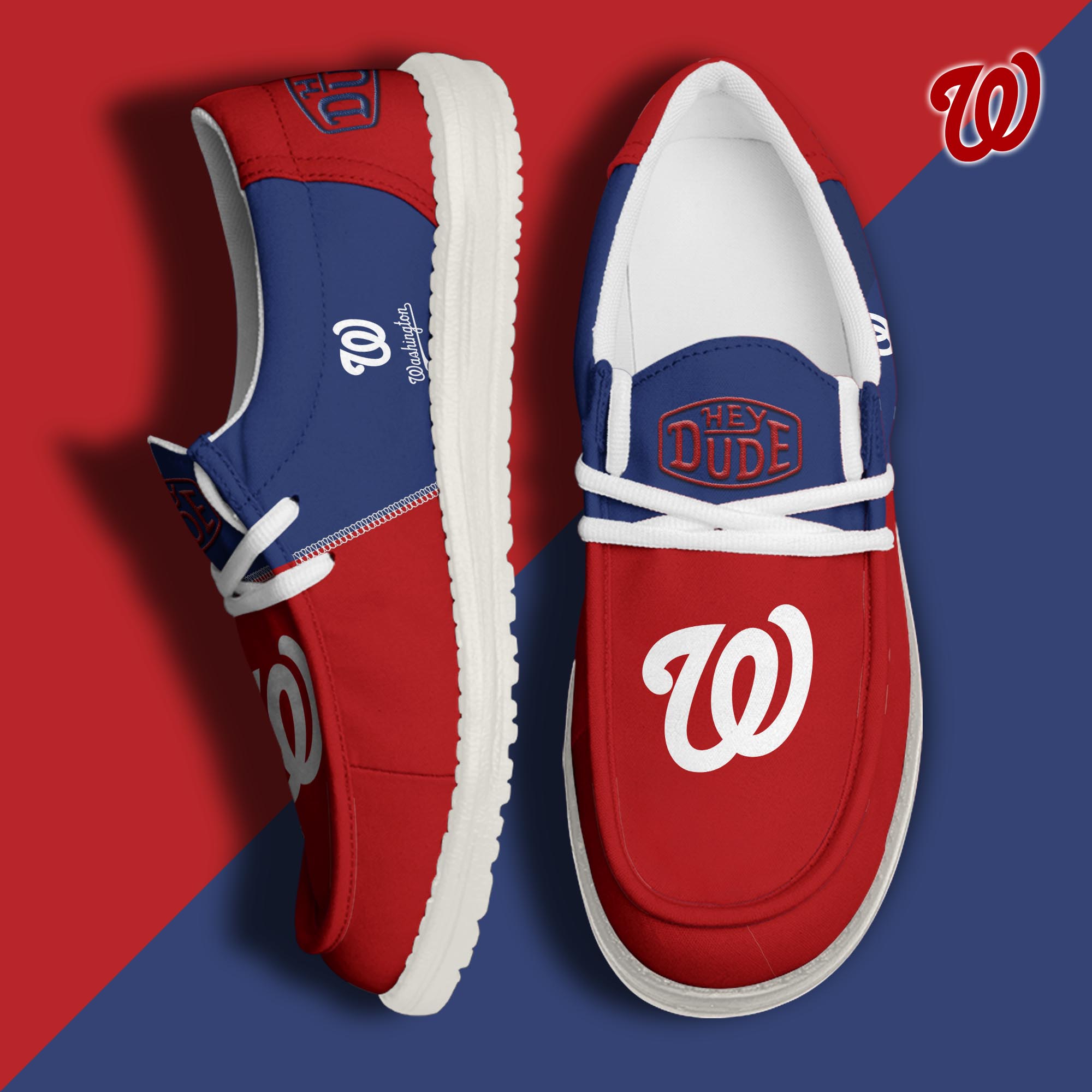 Washington Nationals Personalized Hey Dude Shoes For Men And Women ST4752