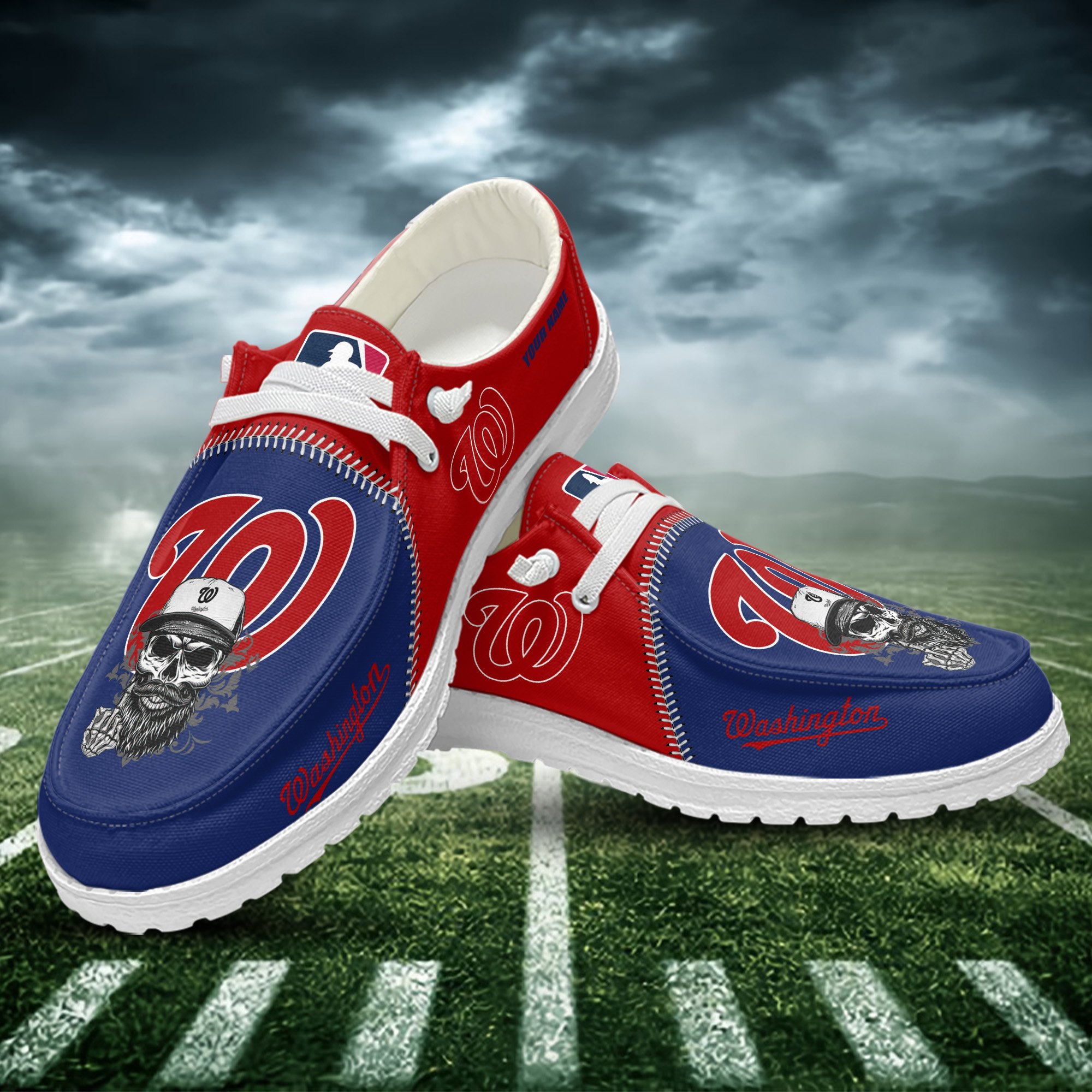 Washington Nationals Personalized Hey Dude Shoes For Men And Women ST6585