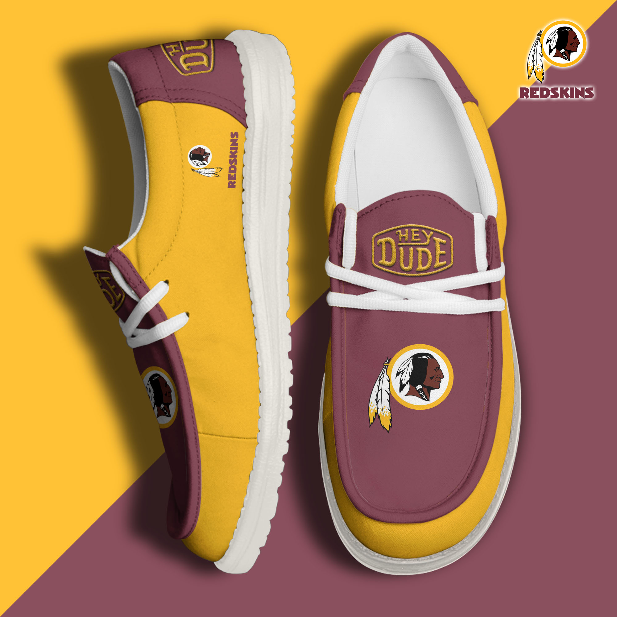 Washington Redskins Personalized Hey Dude Shoes For Men And Women ST4808