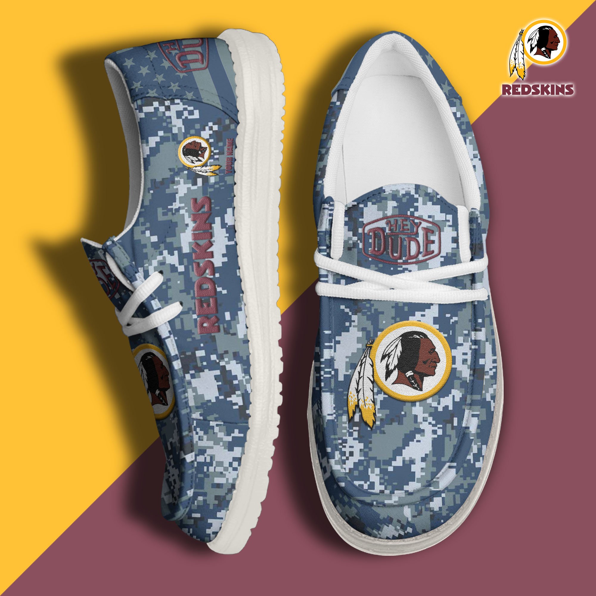 Washington Redskins Personalized Hey Dude Shoes For Men And Women ST7524