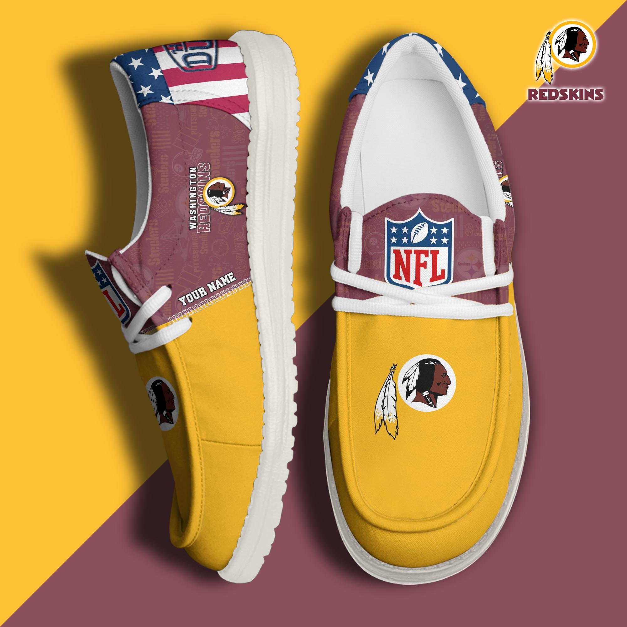 Washington Redskins Personalized Hey Dude Shoes For Men And Women ST7710