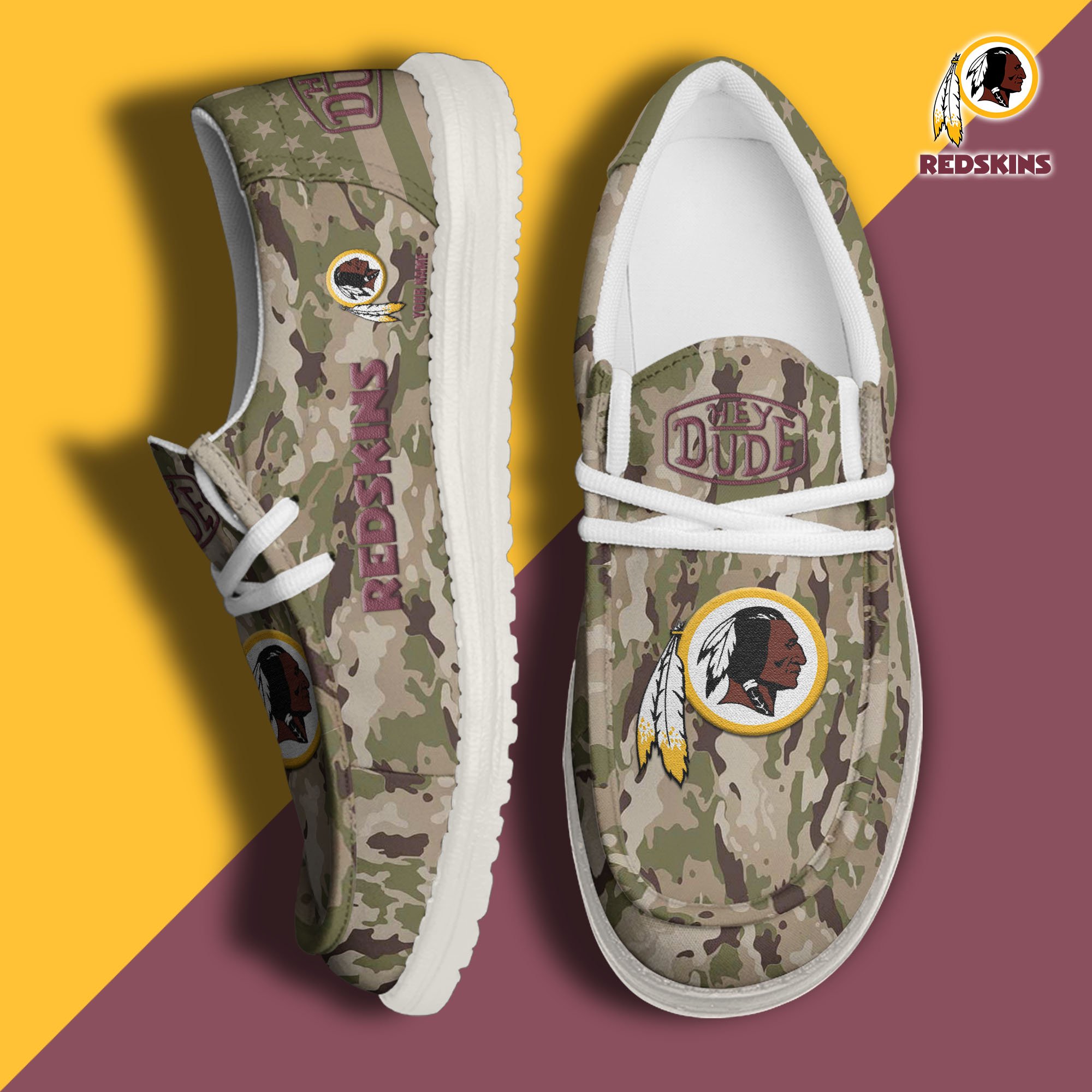 Washington Redskins Personalized Hey Dude Shoes For Men And Women ST7865
