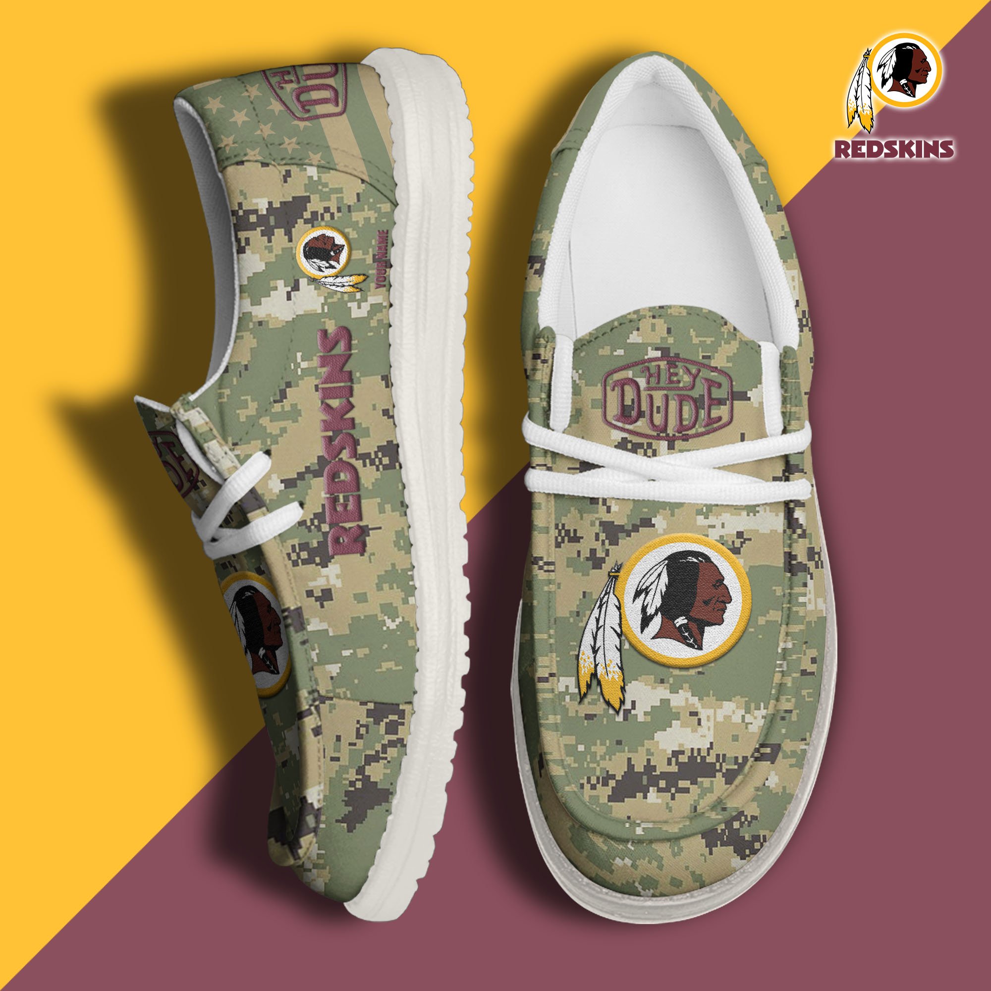 Washington Redskins Personalized Hey Dude Shoes For Men And Women ST7907