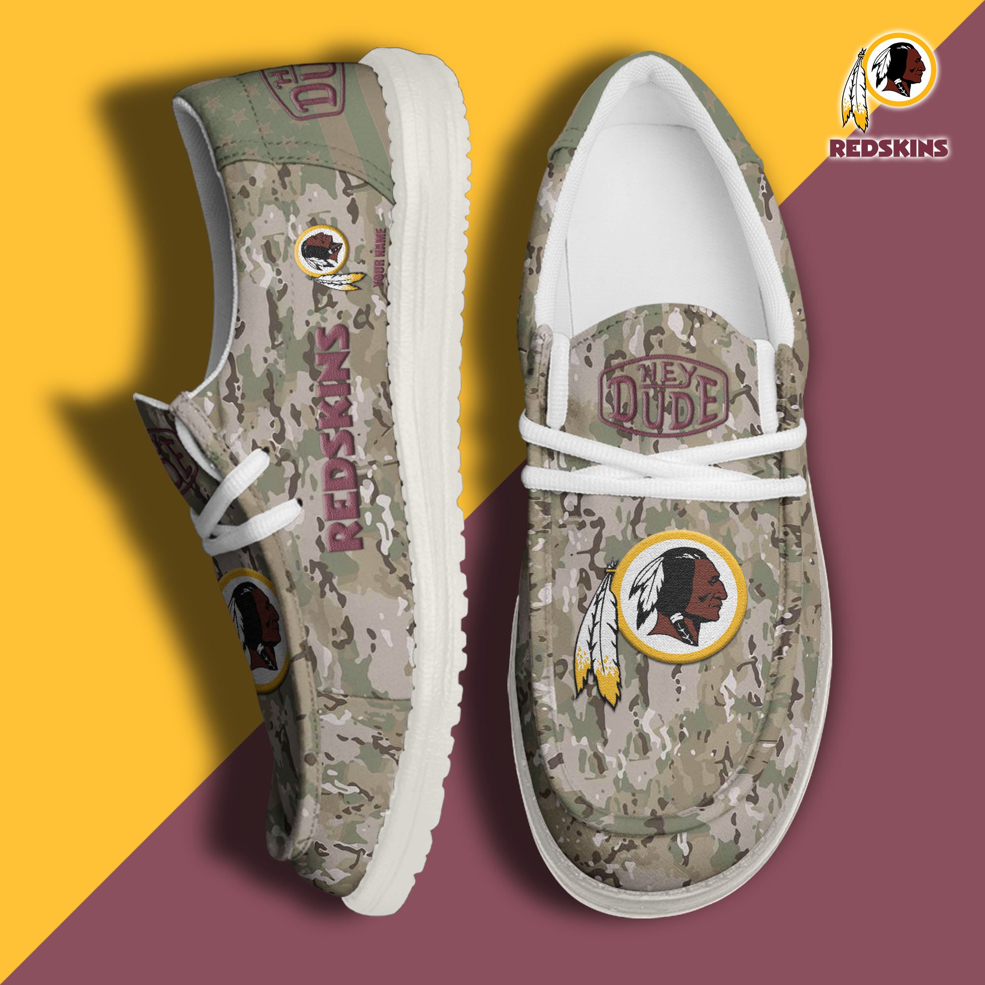 Washington Redskins Personalized Hey Dude Shoes For Men And Women ST7998