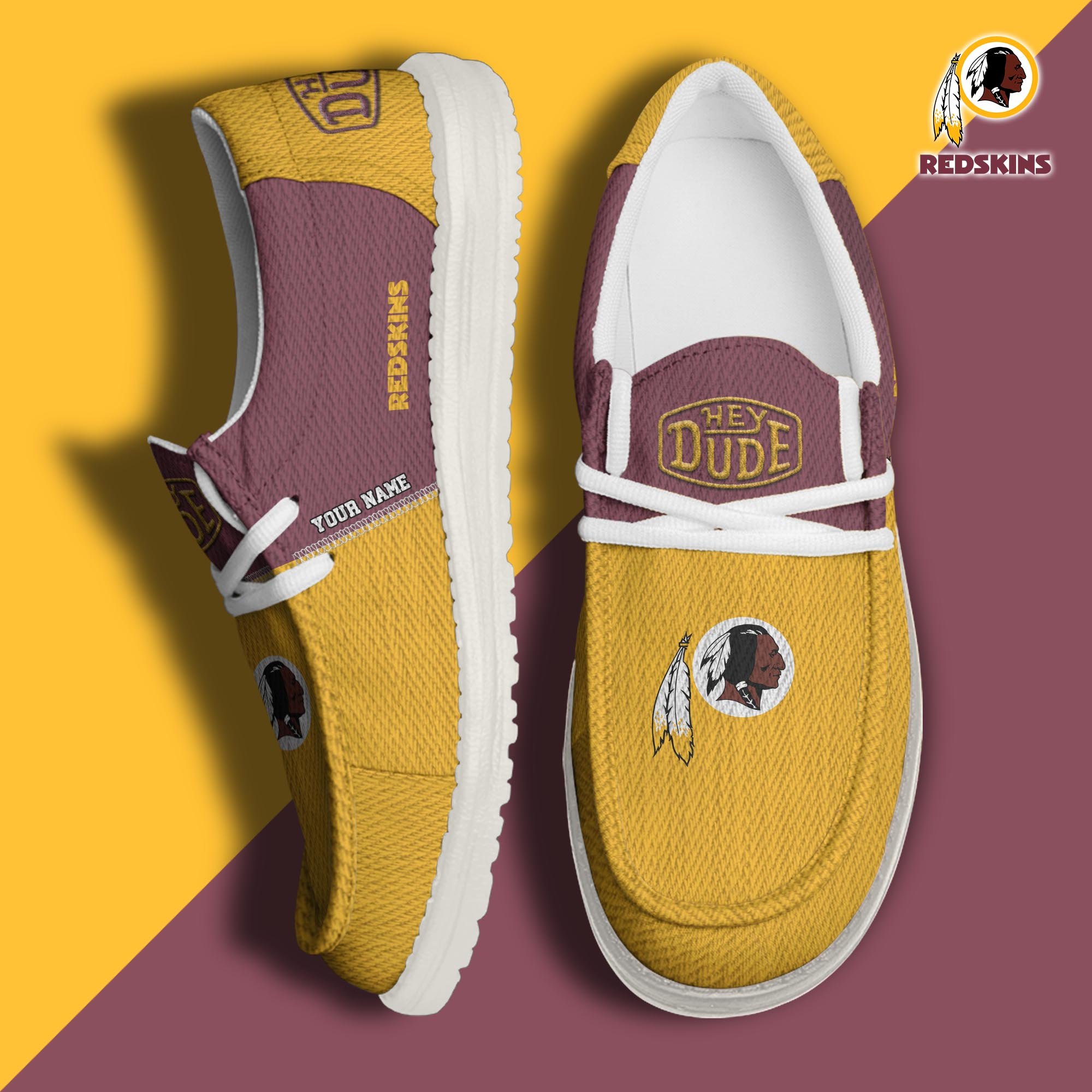 Washington Redskins Personalized Hey Dude Shoes For Men And Women ST8587