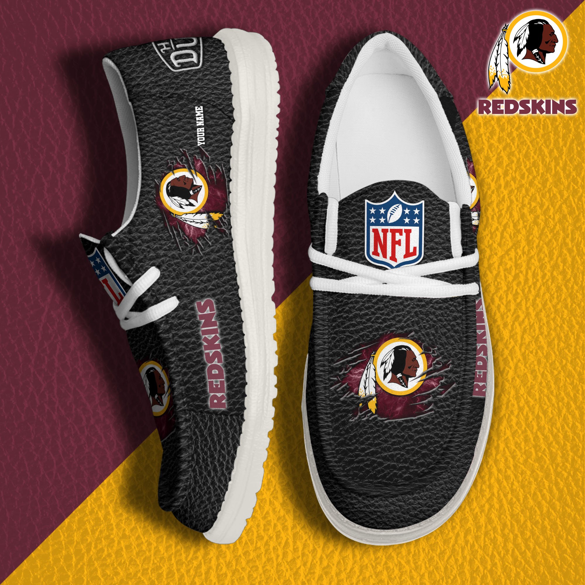 Washington Redskins Personalized Hey Dude Shoes For Men And Women ST8741