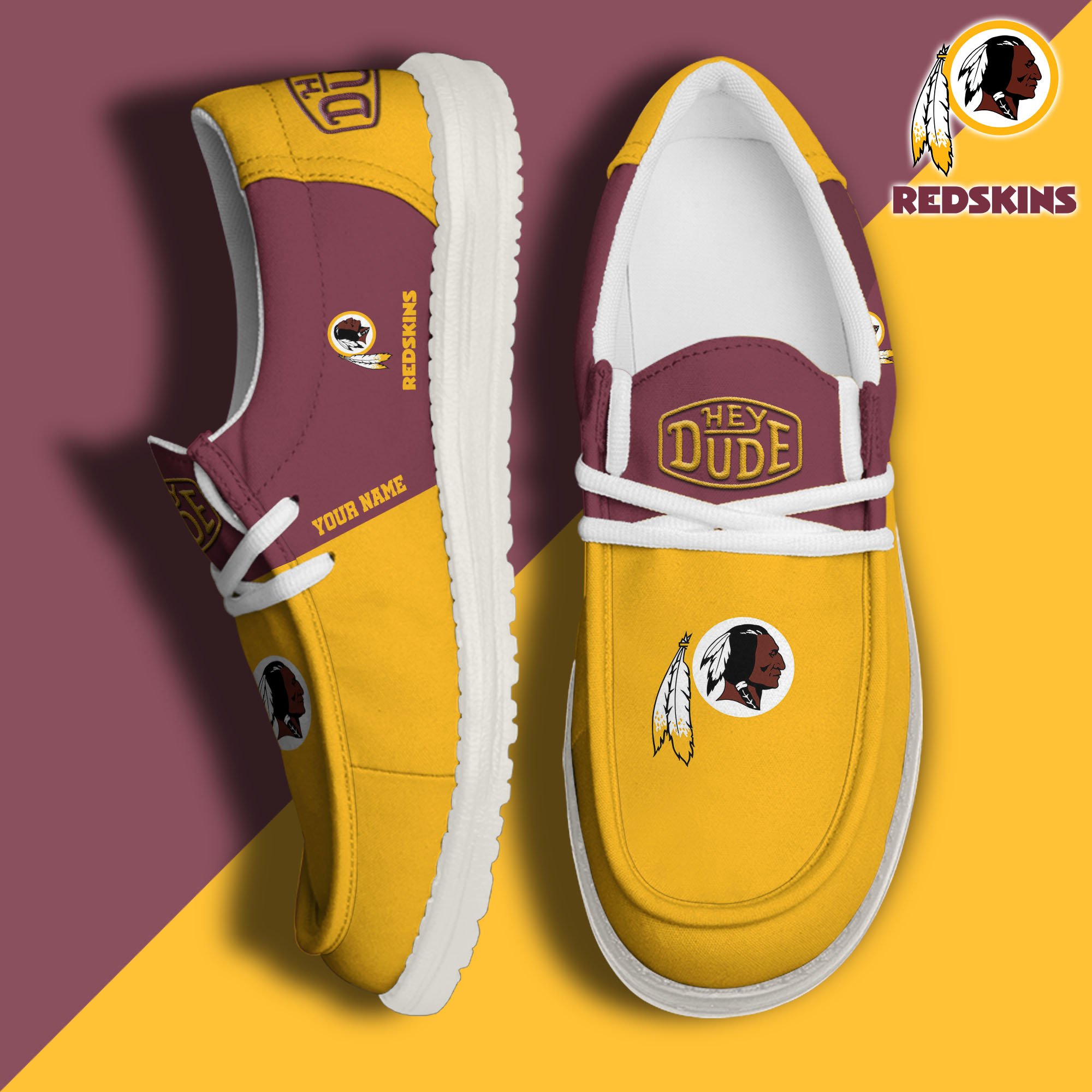 Washington Redskins Personalized Hey Dude Shoes For Men And Women ST8798