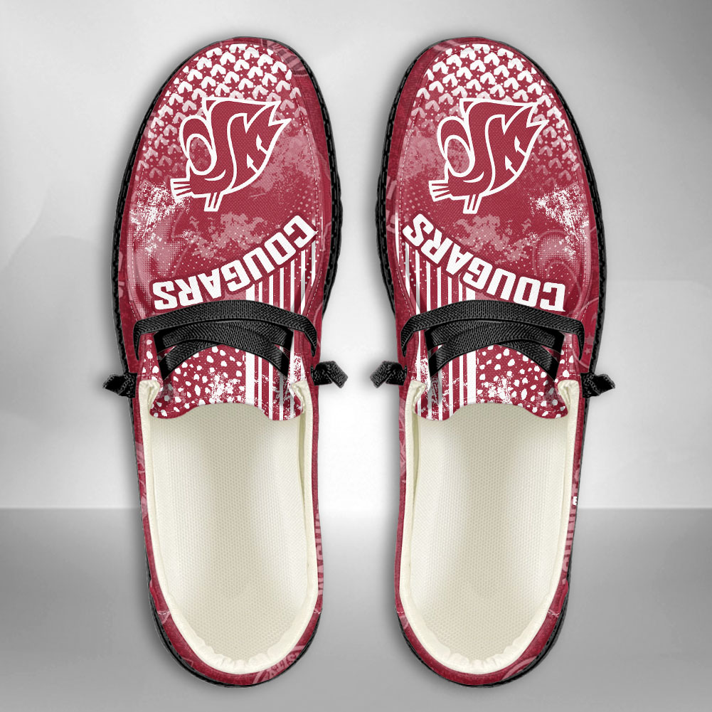 Washington State Cougars NCAA Personalized Hey Dude Shoes For Men And Women ST11960
