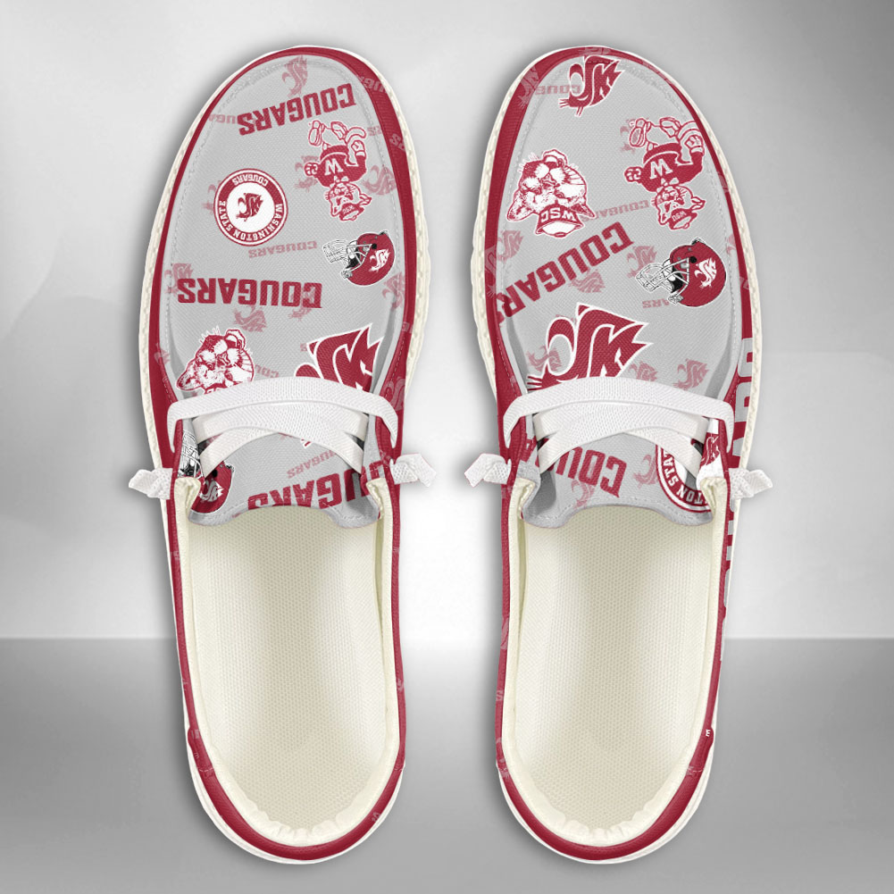 Washington State Cougars NCAA Personalized Hey Dude Shoes For Men And Women ST12885