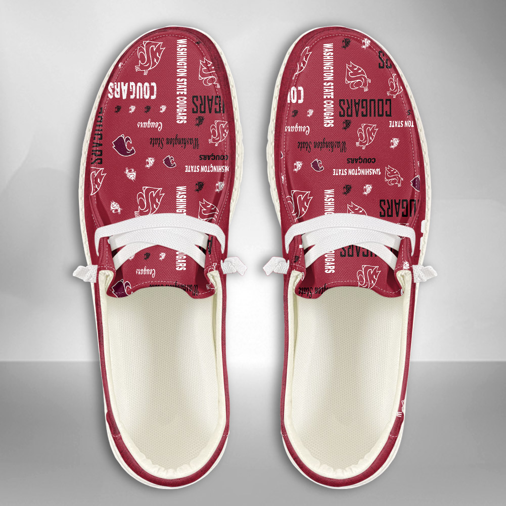 Washington State Cougars NCAA Personalized Hey Dude Shoes For Men And Women ST12987