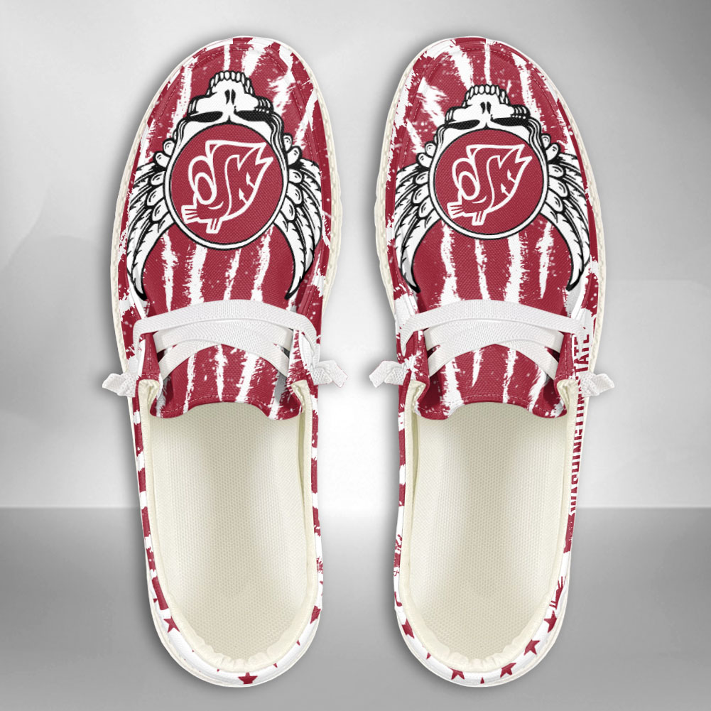 Washington State Cougars NCAA Personalized Hey Dude Shoes For Men And Women ST14649