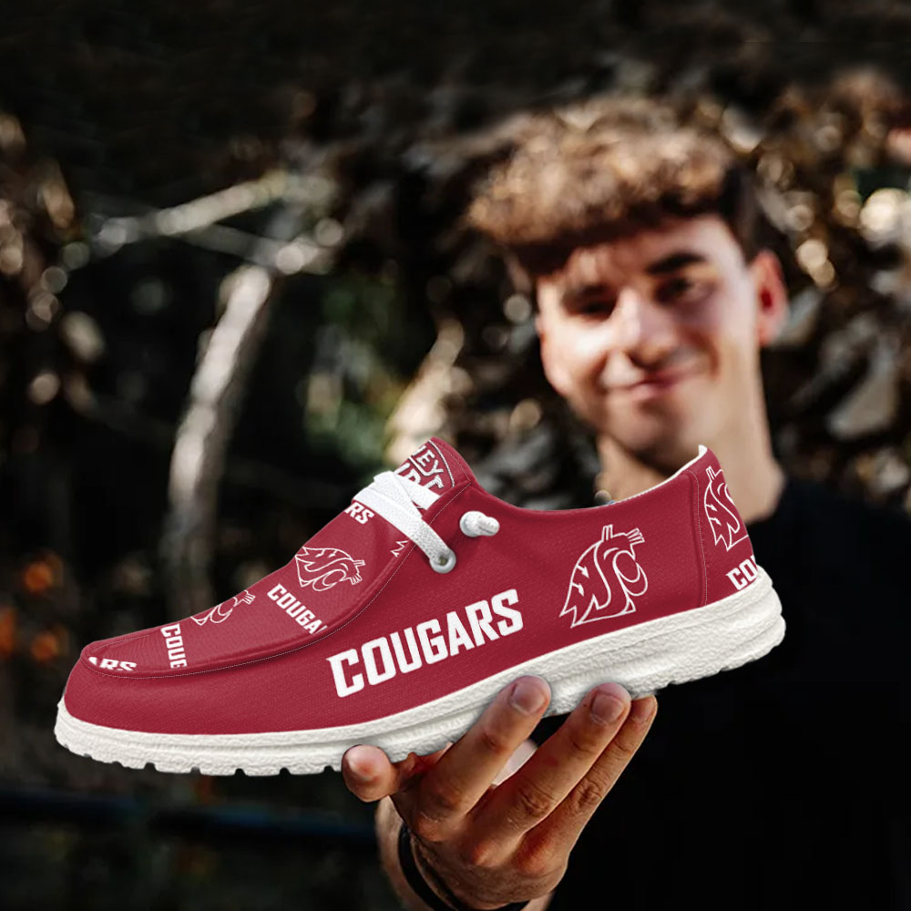 Washington State Cougars NCAA Personalized Hey Dude Shoes For Men And Women ST5220
