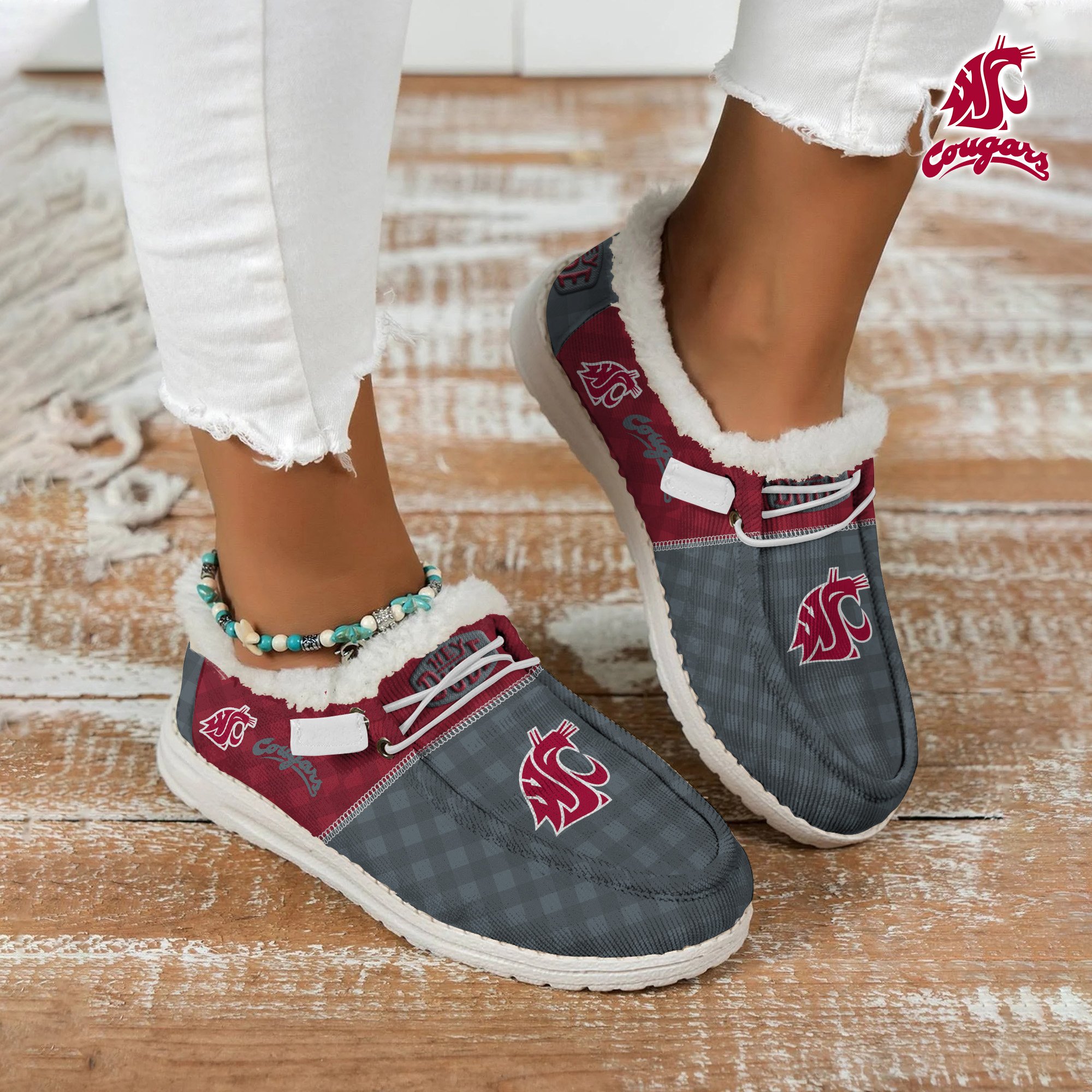 Washington State Cougars Personalized Hey Dude Shoes For Men And Women ST6459