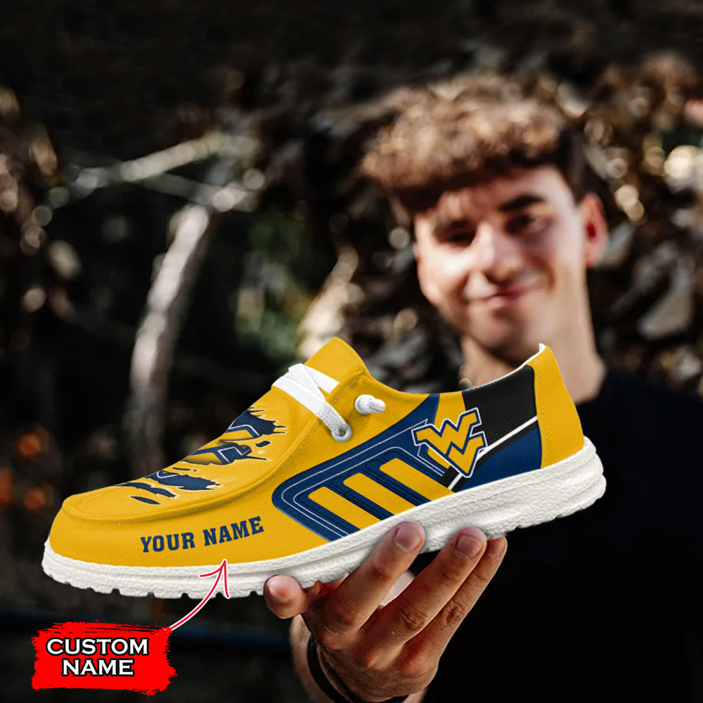 West Virginia Mountaineers NCAA Personalized Hey Dude Shoes For Men And Women ST11758