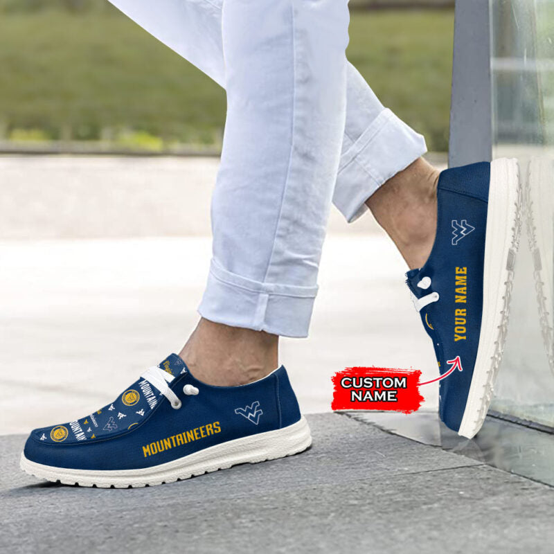 West Virginia Mountaineers NCAA Personalized Hey Dude Shoes For Men And Women ST13541