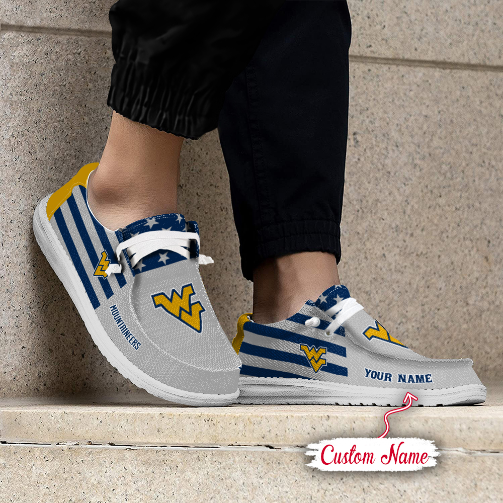 West Virginia Mountaineers Personalized Hey Dude Shoes For Men And Women ST10663