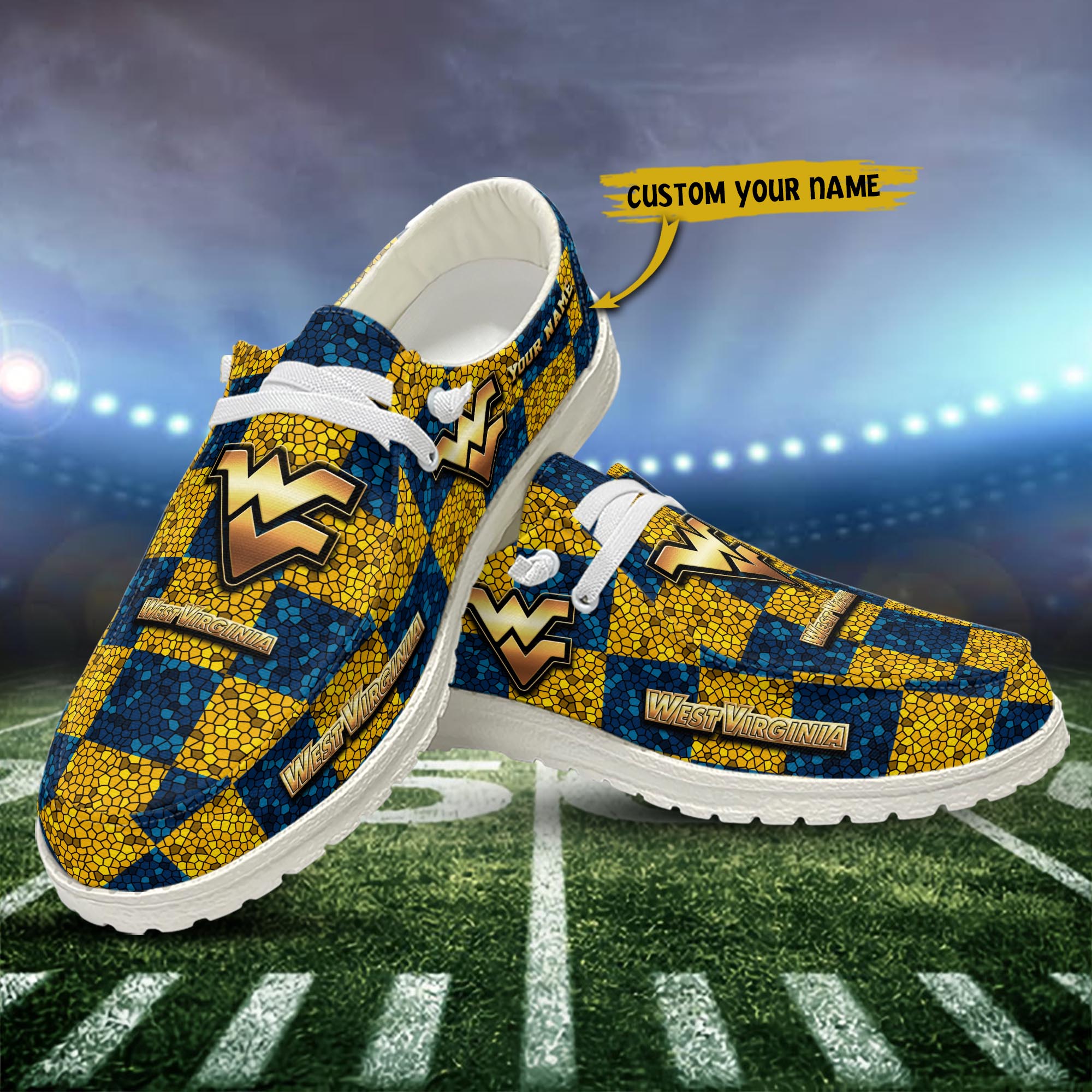 West Virginia Mountaineers Personalized Hey Dude Shoes For Men And Women ST15214