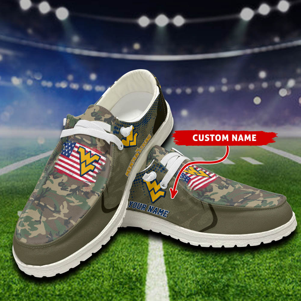 West Virginia Mountaineers Personalized Hey Dude Shoes For Men And Women ST15334