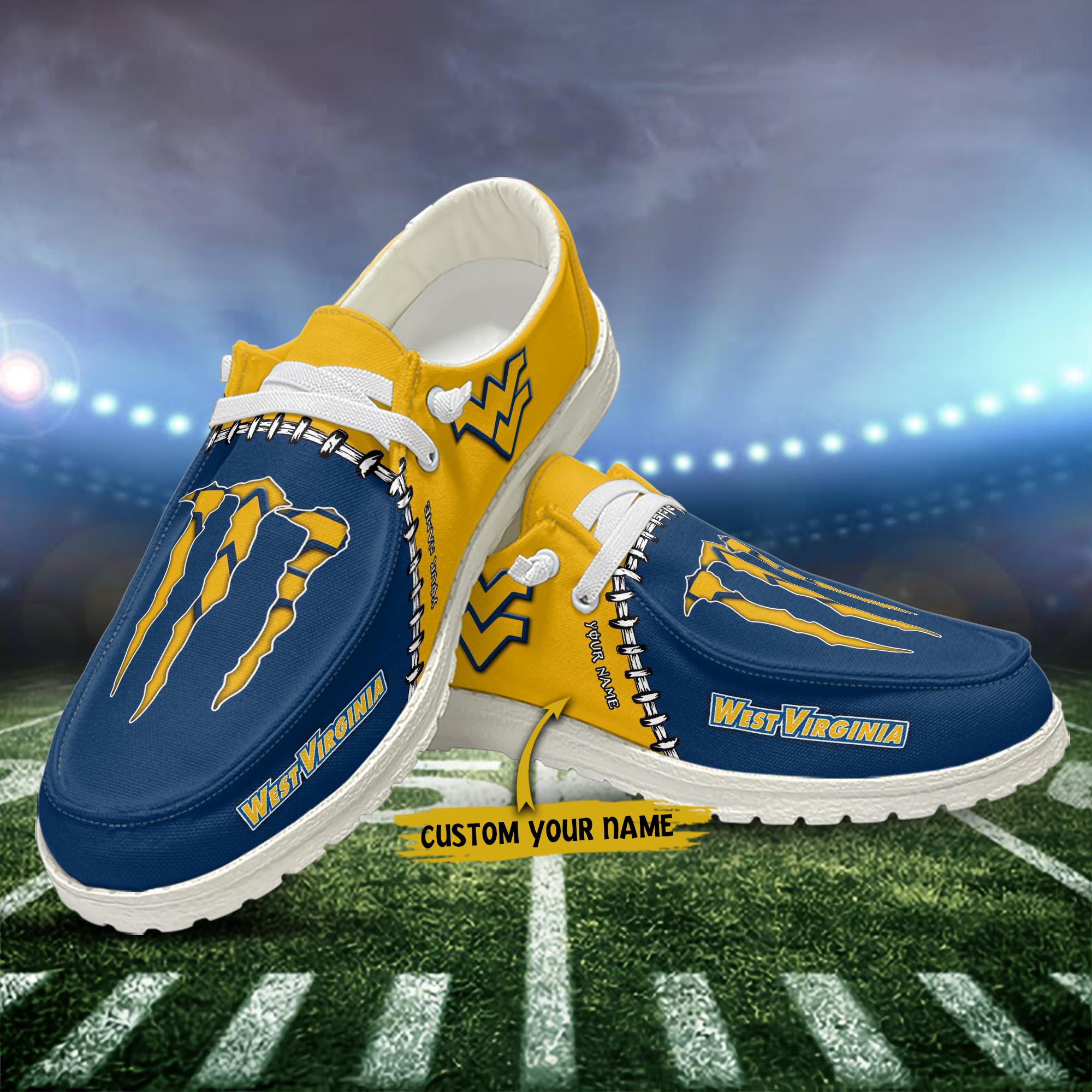 West Virginia Mountaineers Personalized Hey Dude Shoes For Men And Women ST15615