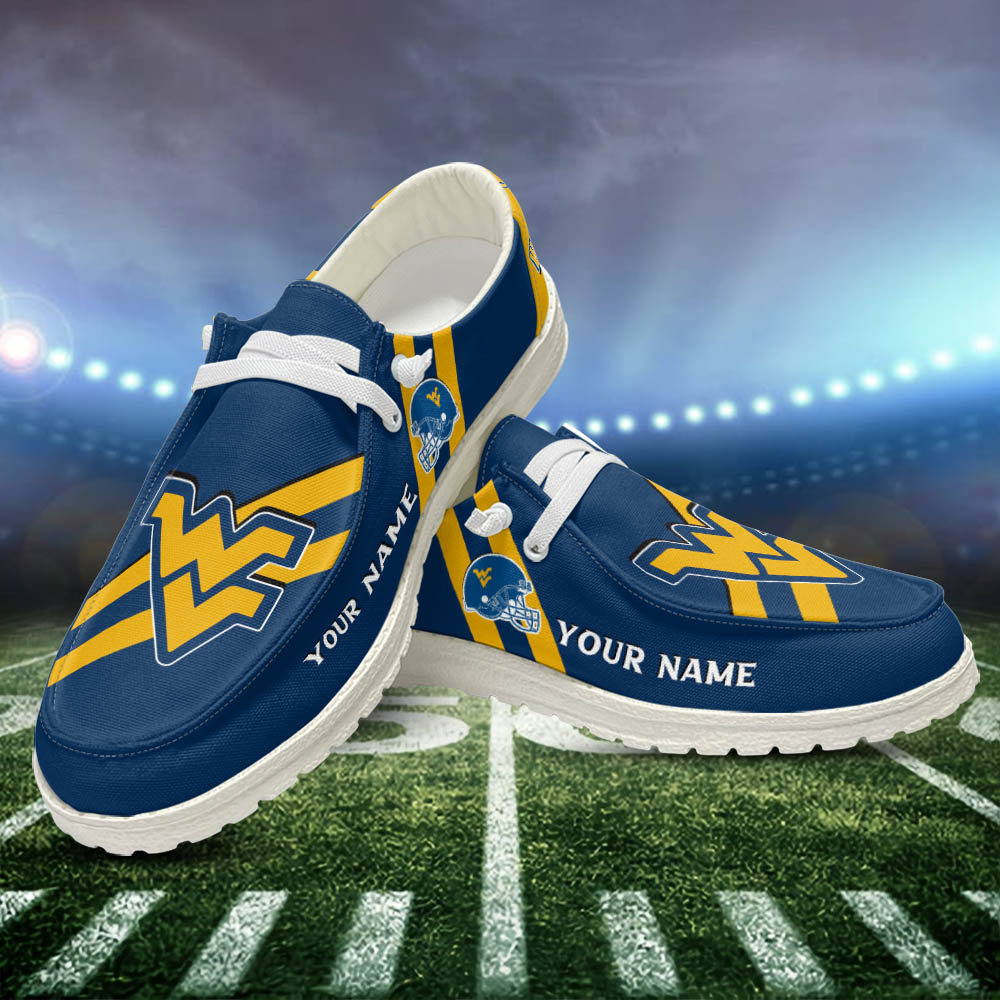 West Virginia Mountaineers Personalized Hey Dude Shoes For Men And Women ST16191
