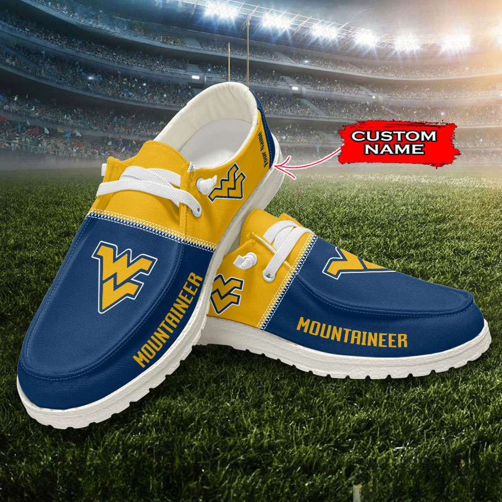 West Virginia Mountaineers Personalized Hey Dude Shoes For Men And Women ST16224